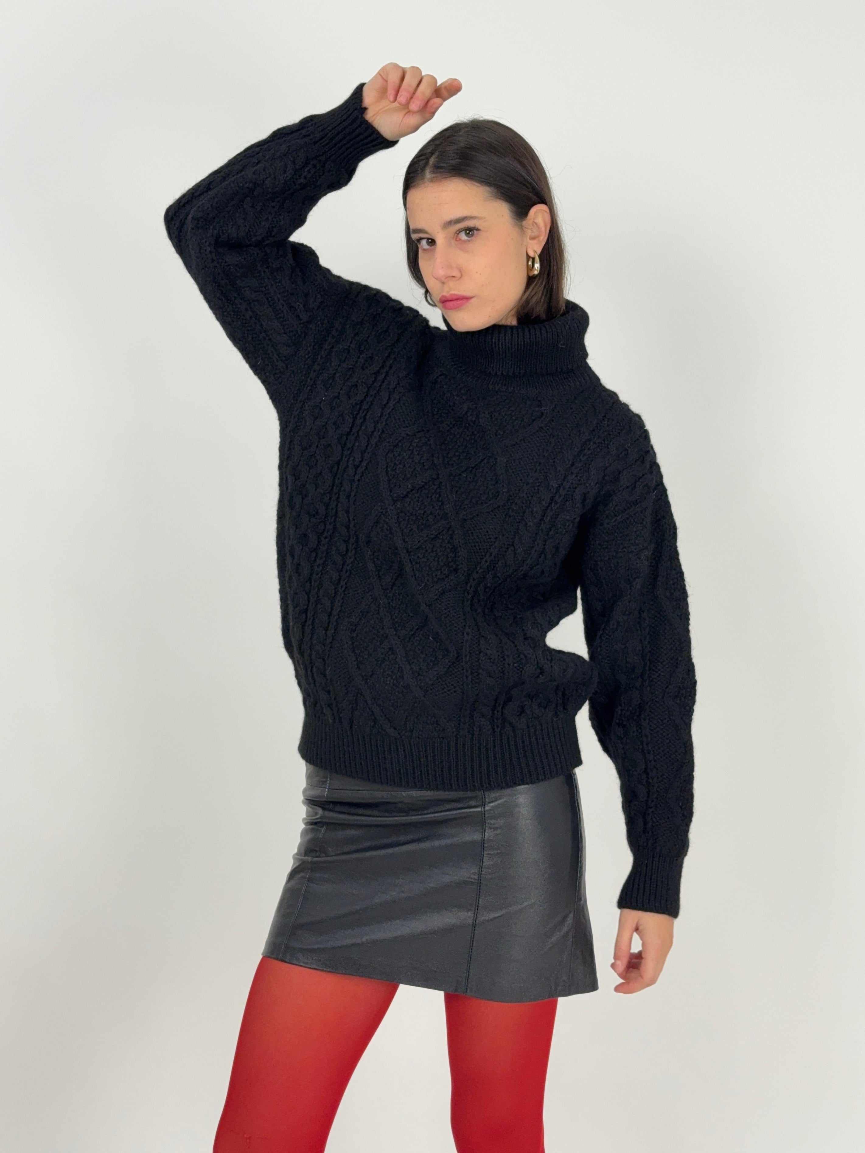 Minigonna in vera pelle anni '70