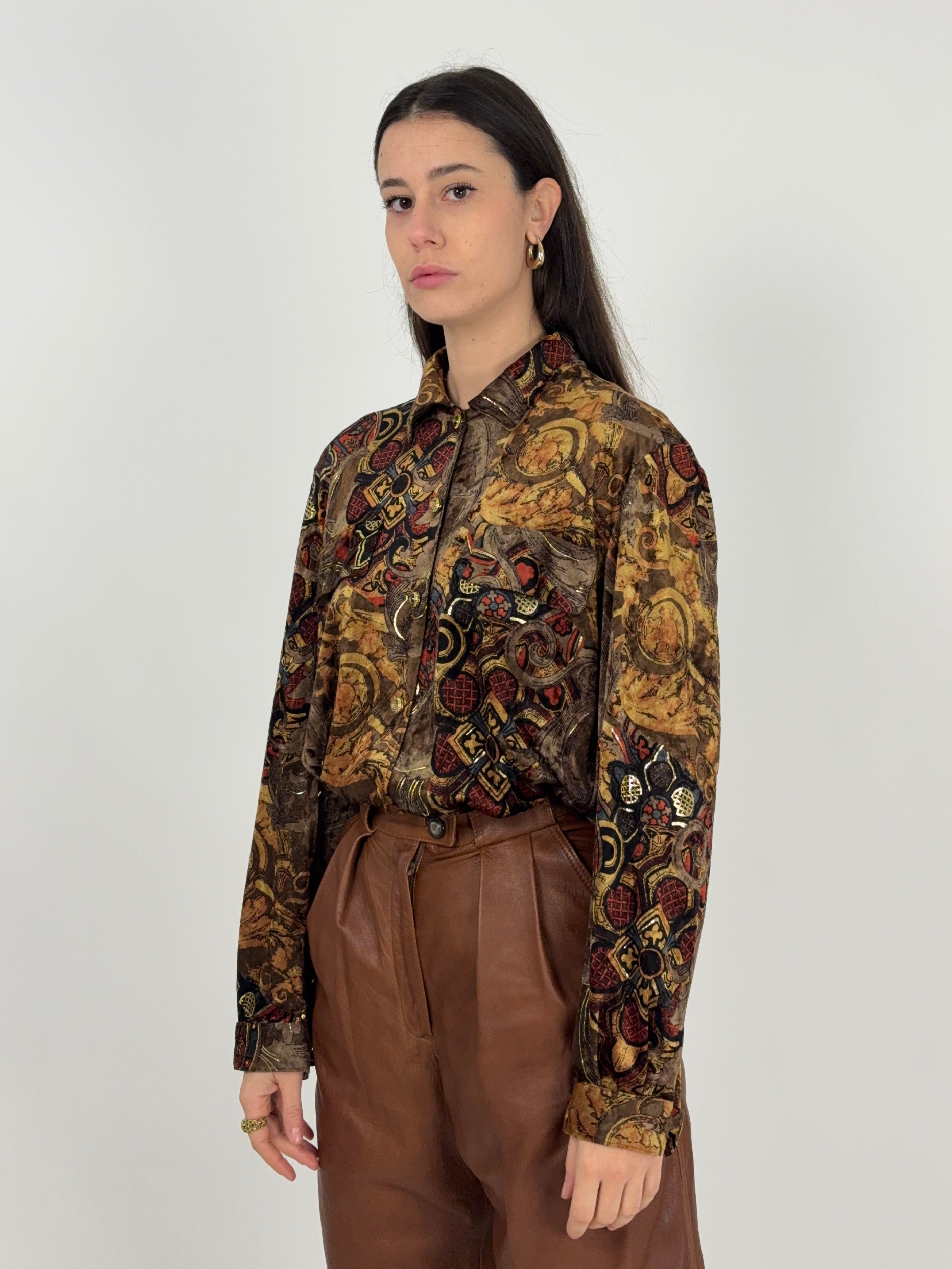 Camicia velluto barocco anni '90