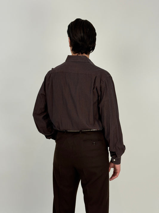 Camicia in cotone a righe