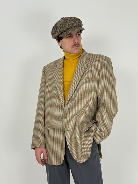 Giacca in lana/cashmere pied de poule Masteri Veneziani