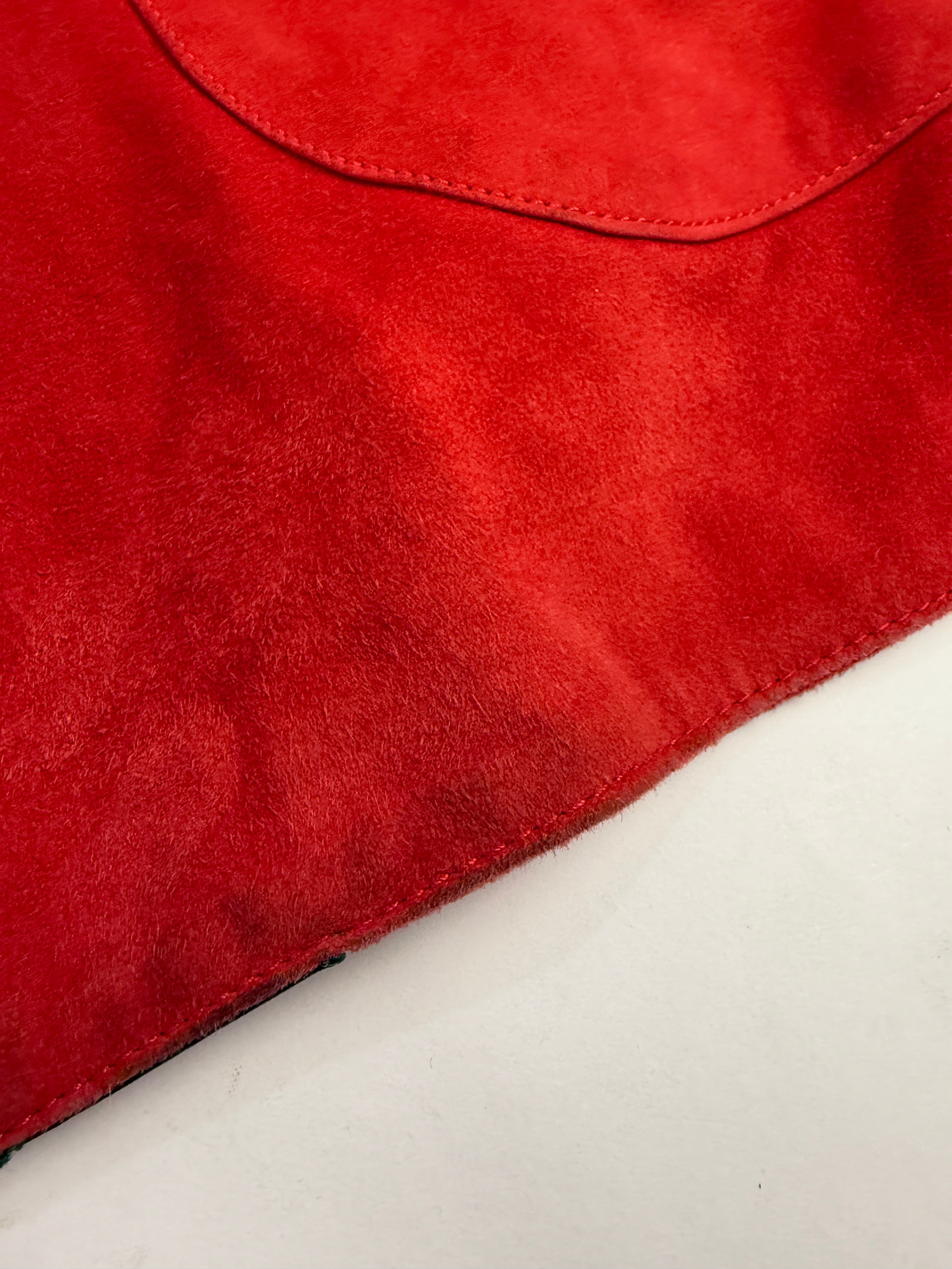 Giacca in camoscio con ricami