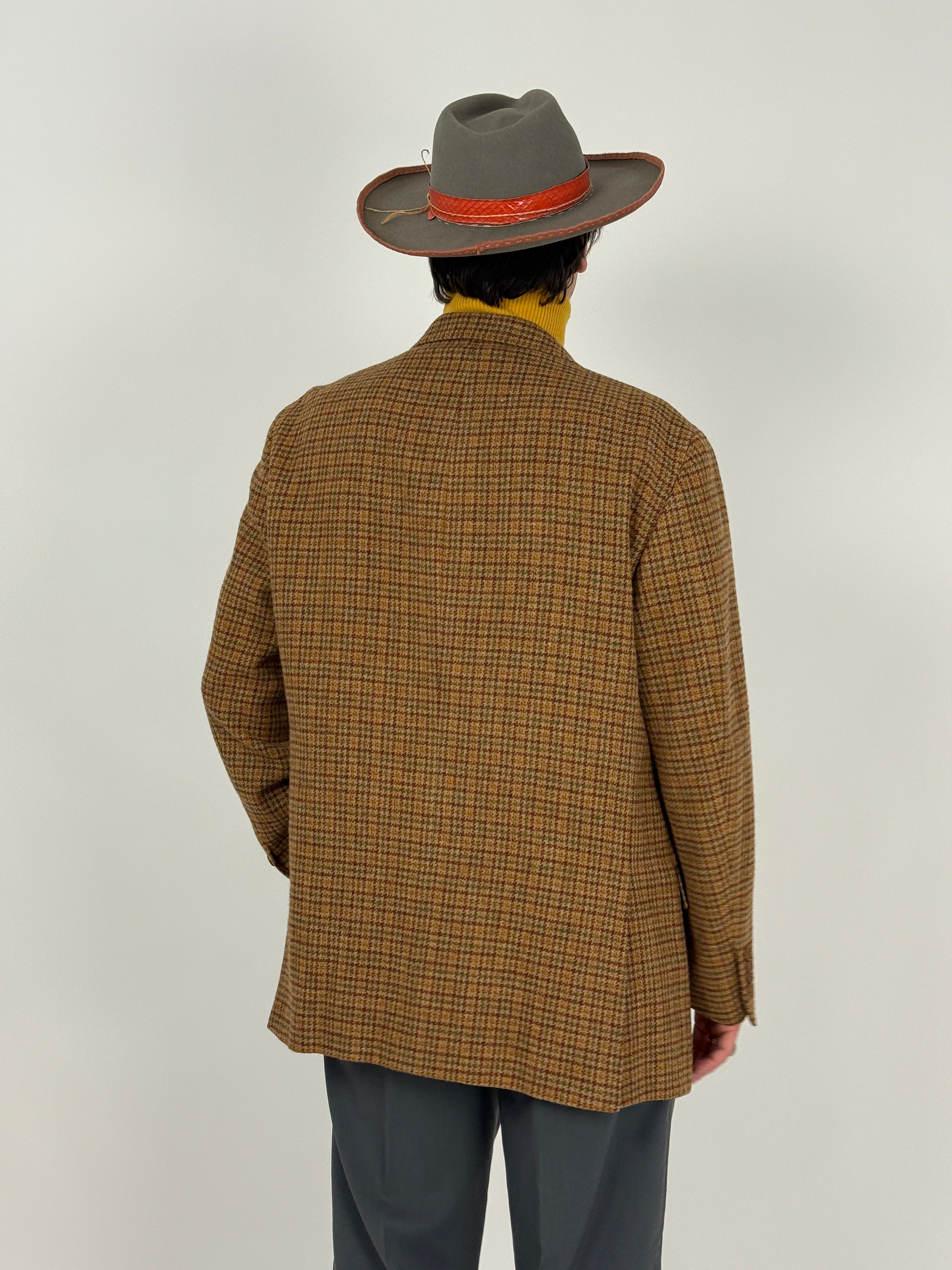 Giacca in Tweed Inglese Houndstooth Anni ’80