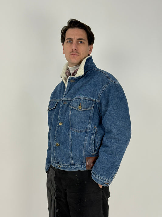 Giacca El Plaza sherpa anni ’80 in denim
