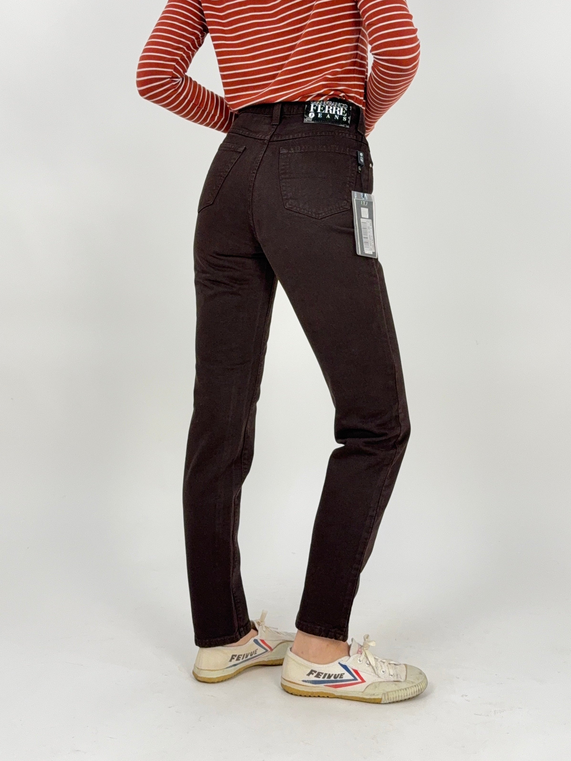 Gianfranco Ferrè Jeans denim marrone - Taglia 40