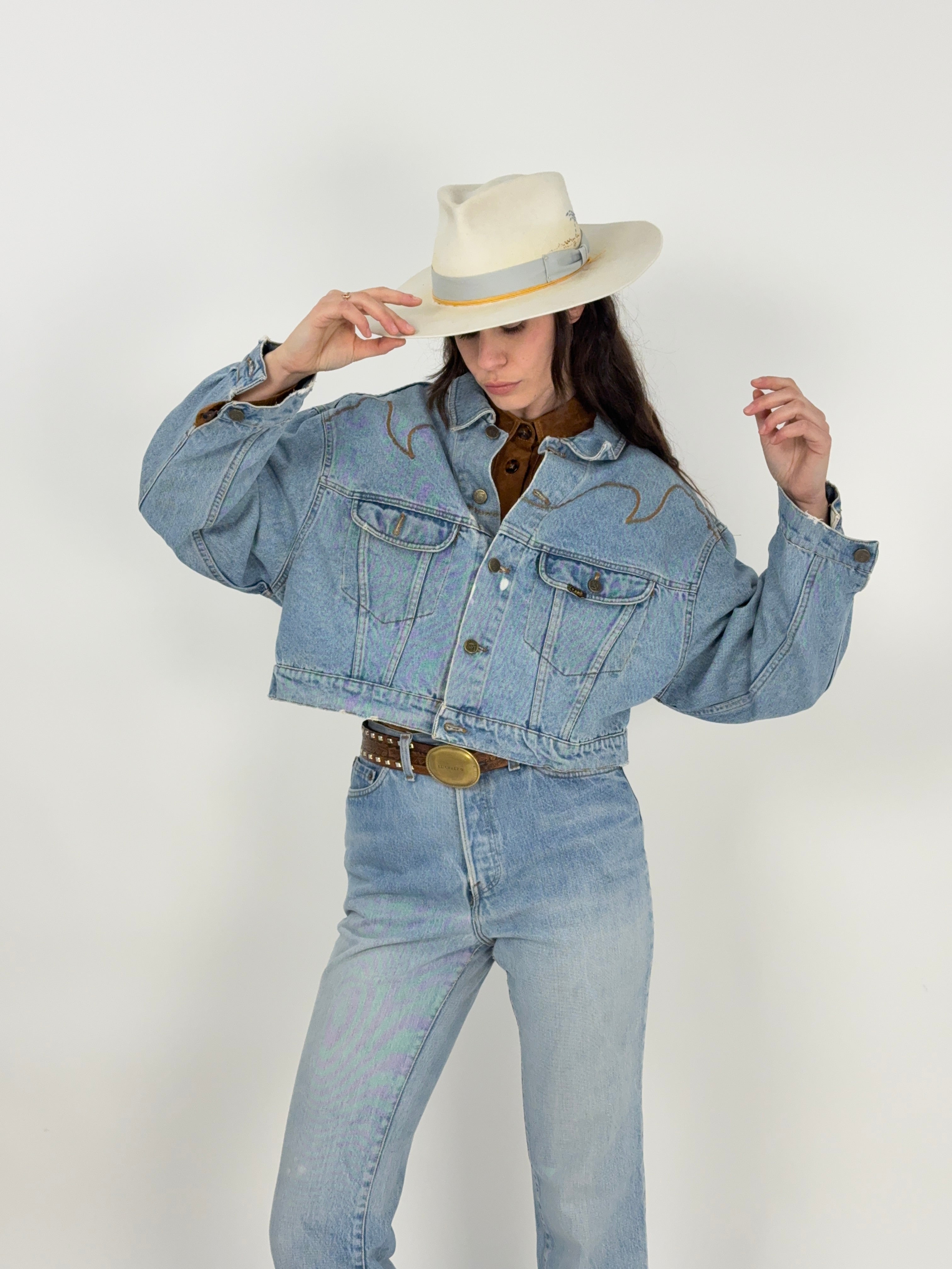 Vintage Lee Riders denim jacket Cropped - USA