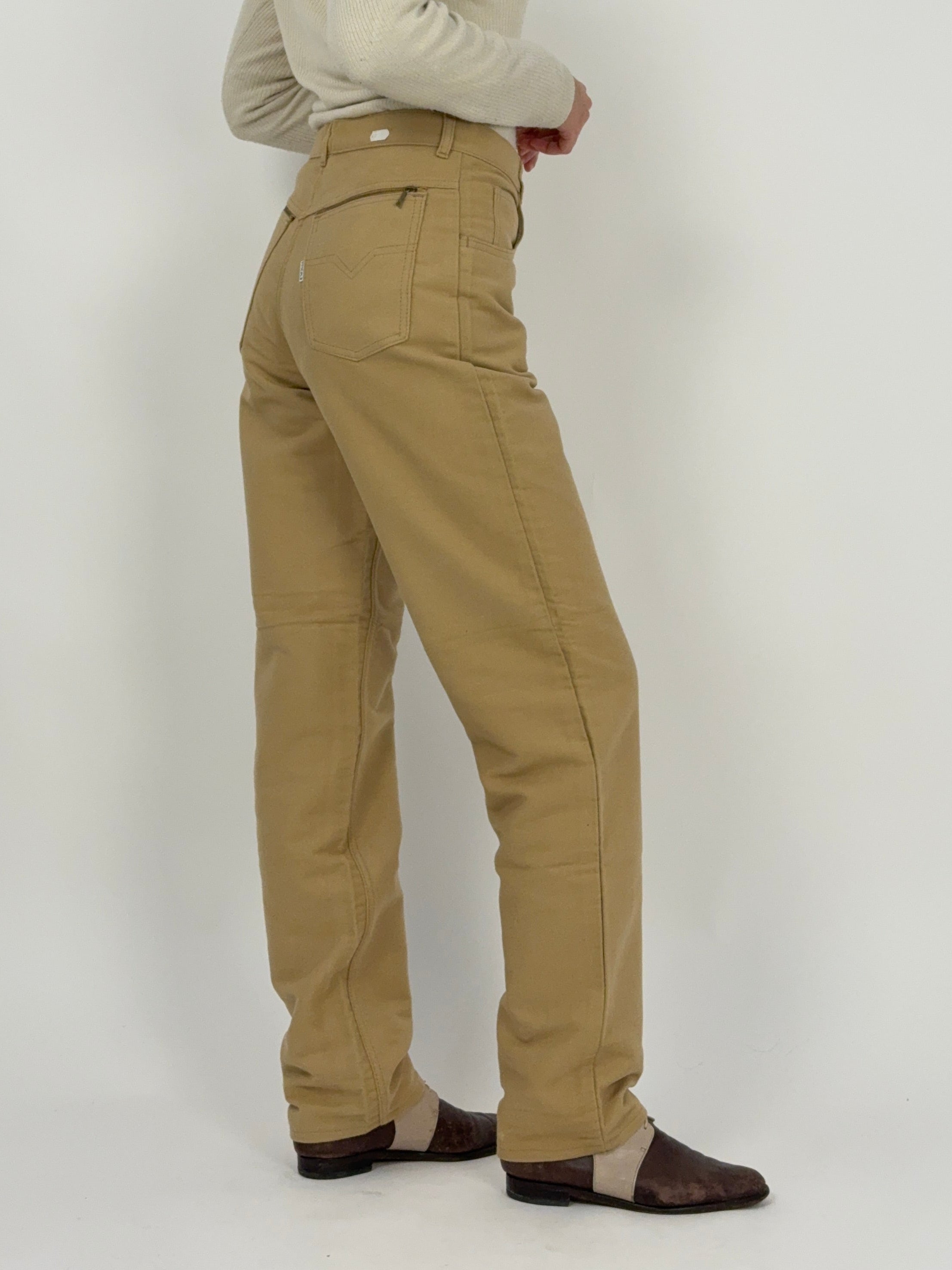 Pantaloni Deadstock anni ’70 in cotone pesante