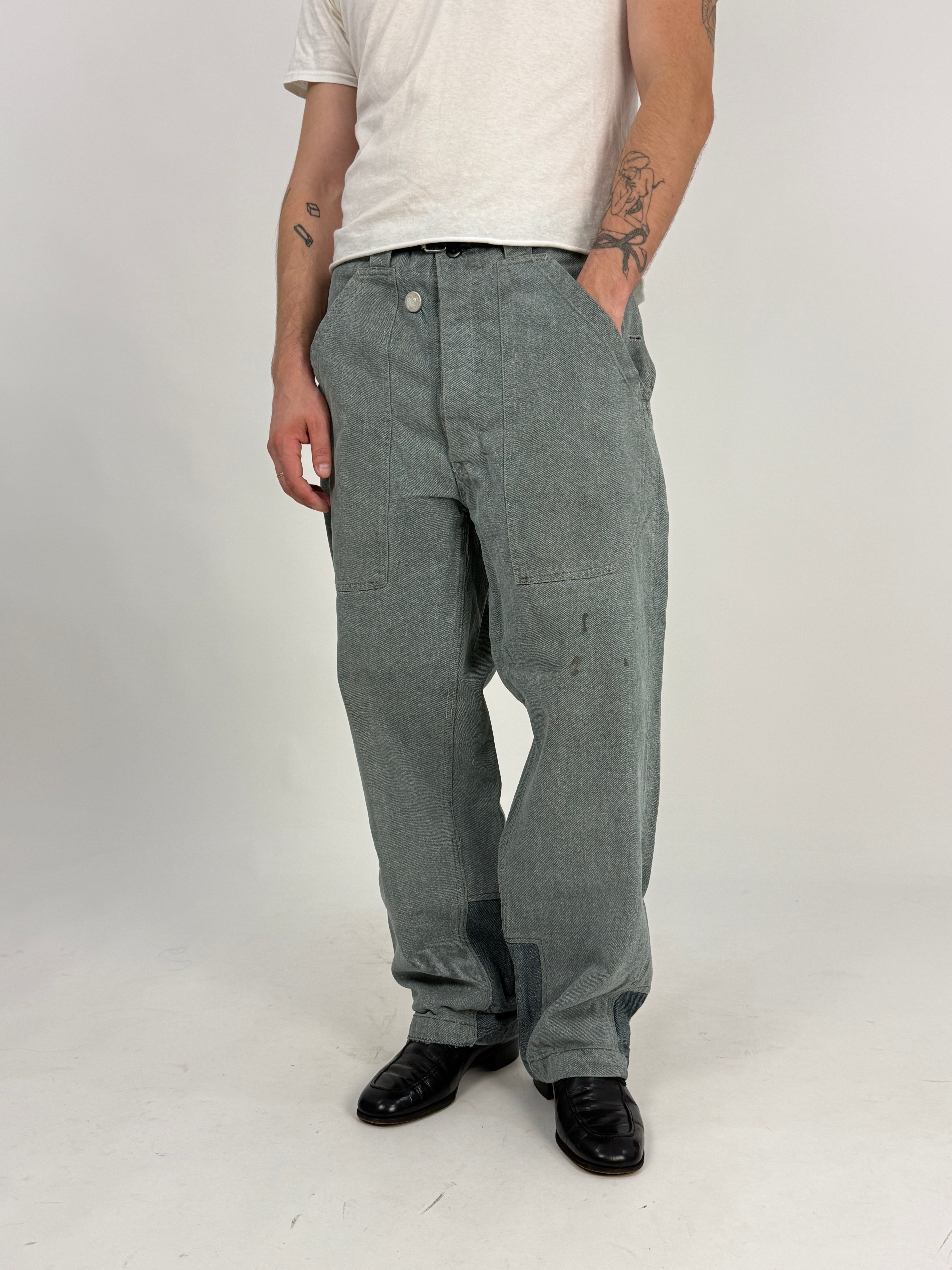 Pantaloni Militari da Lavoro Svizzeri Anni '60/'70
