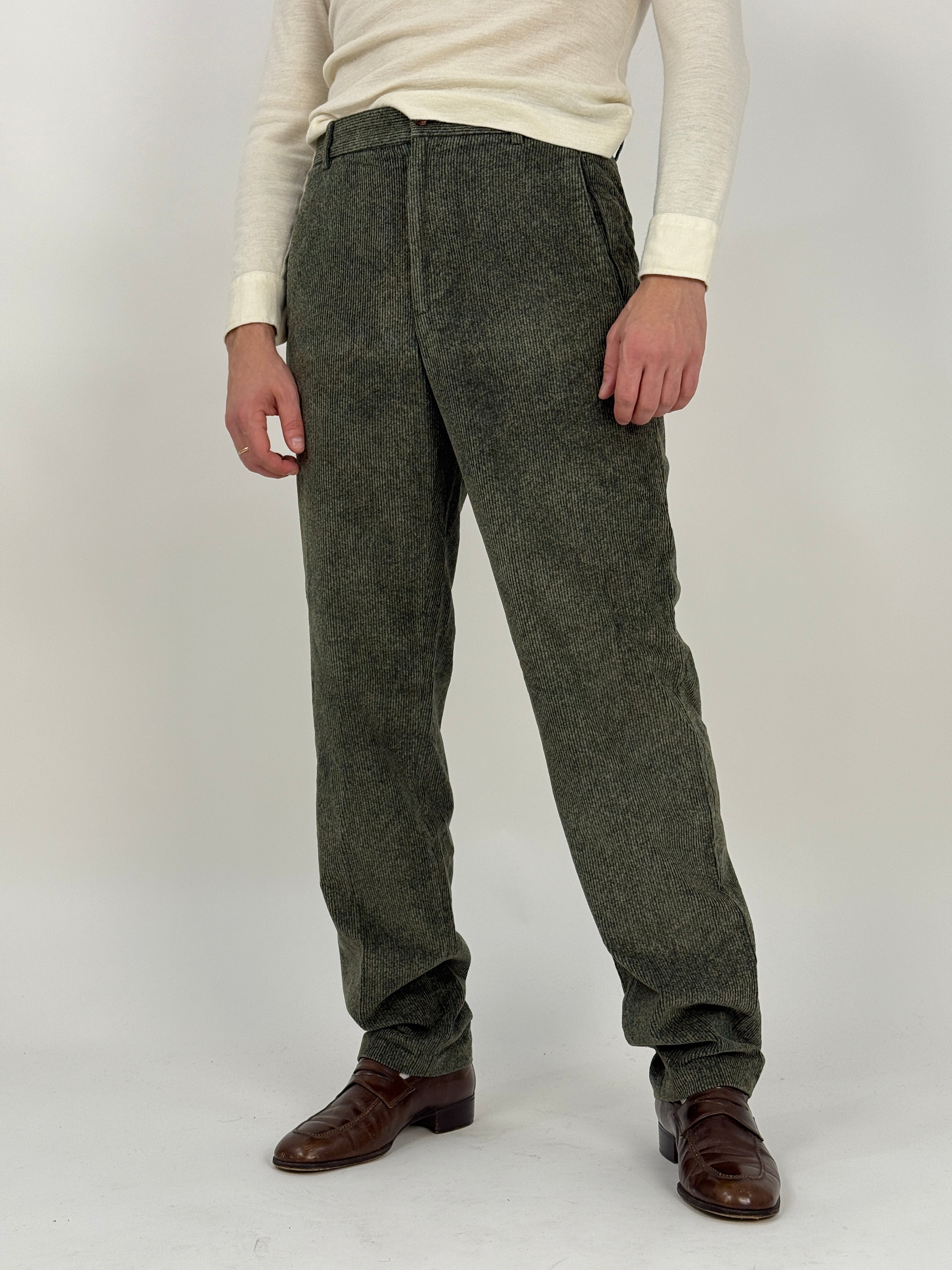 Pantaloni Versus Gianni Versace vintage in velluto a coste