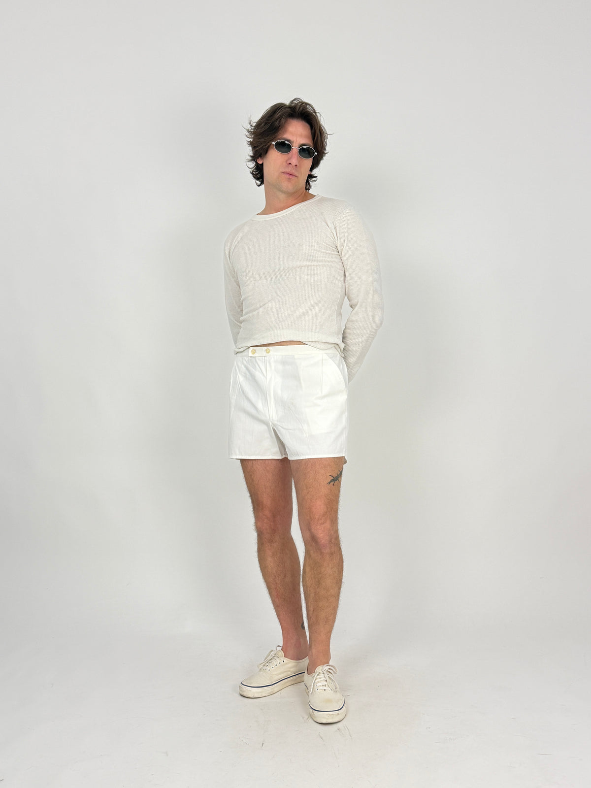 Shorts Anni '70 bianchi - Taglia 48/50
