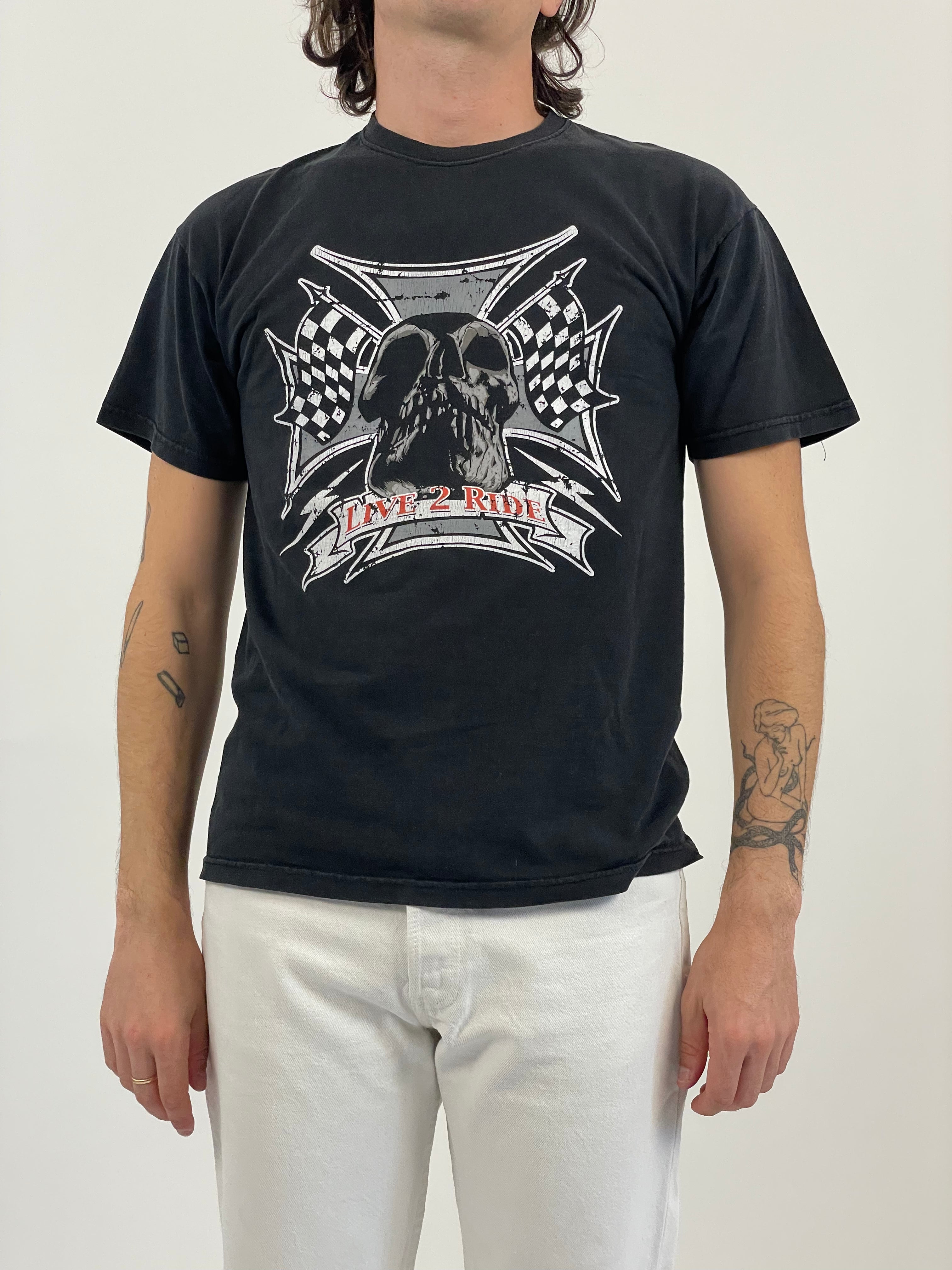T-shirt Live 2 Ride Vintage