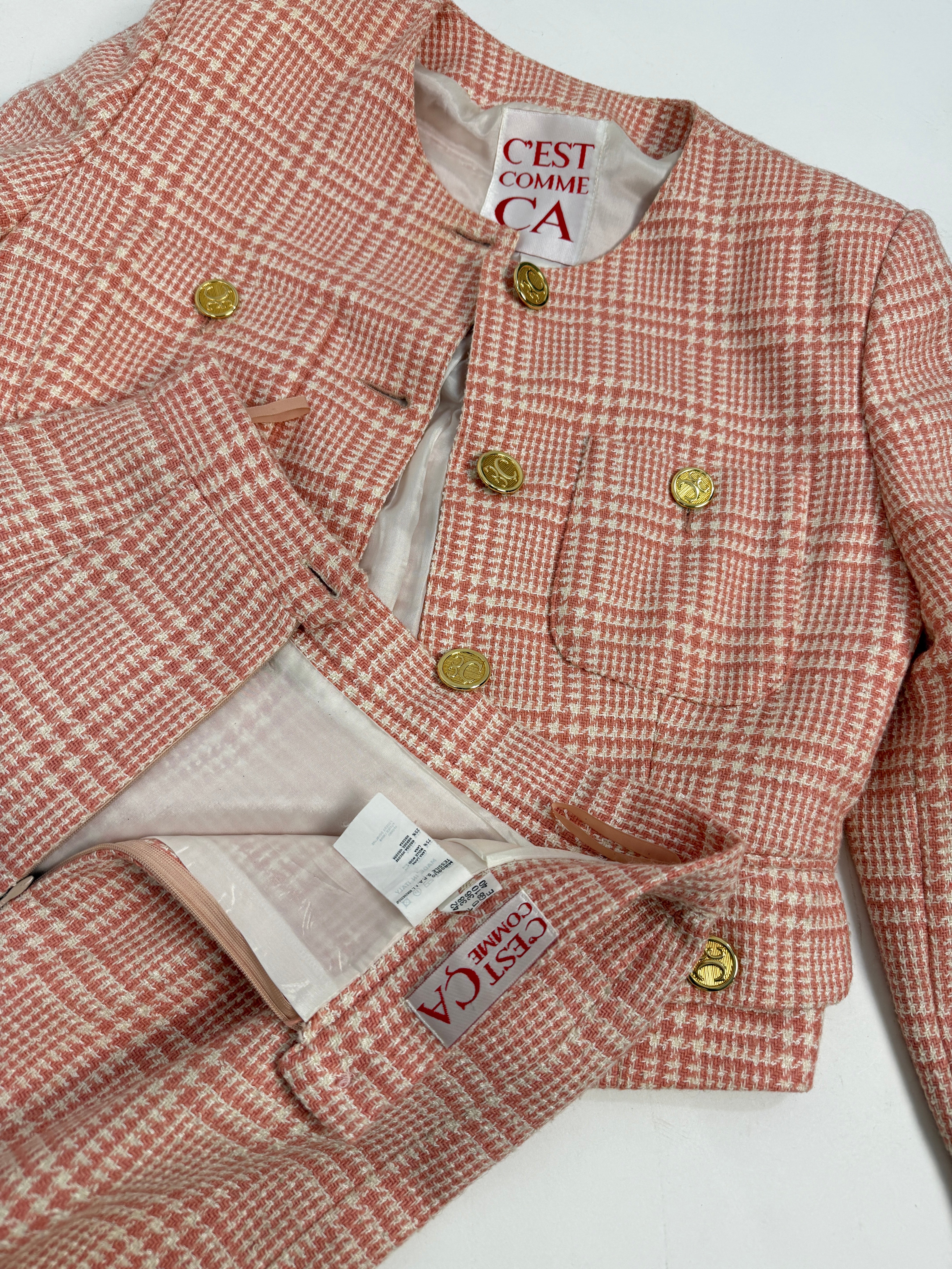 Completo C’EST COMME ÇA - Giacca bouclé e gonna