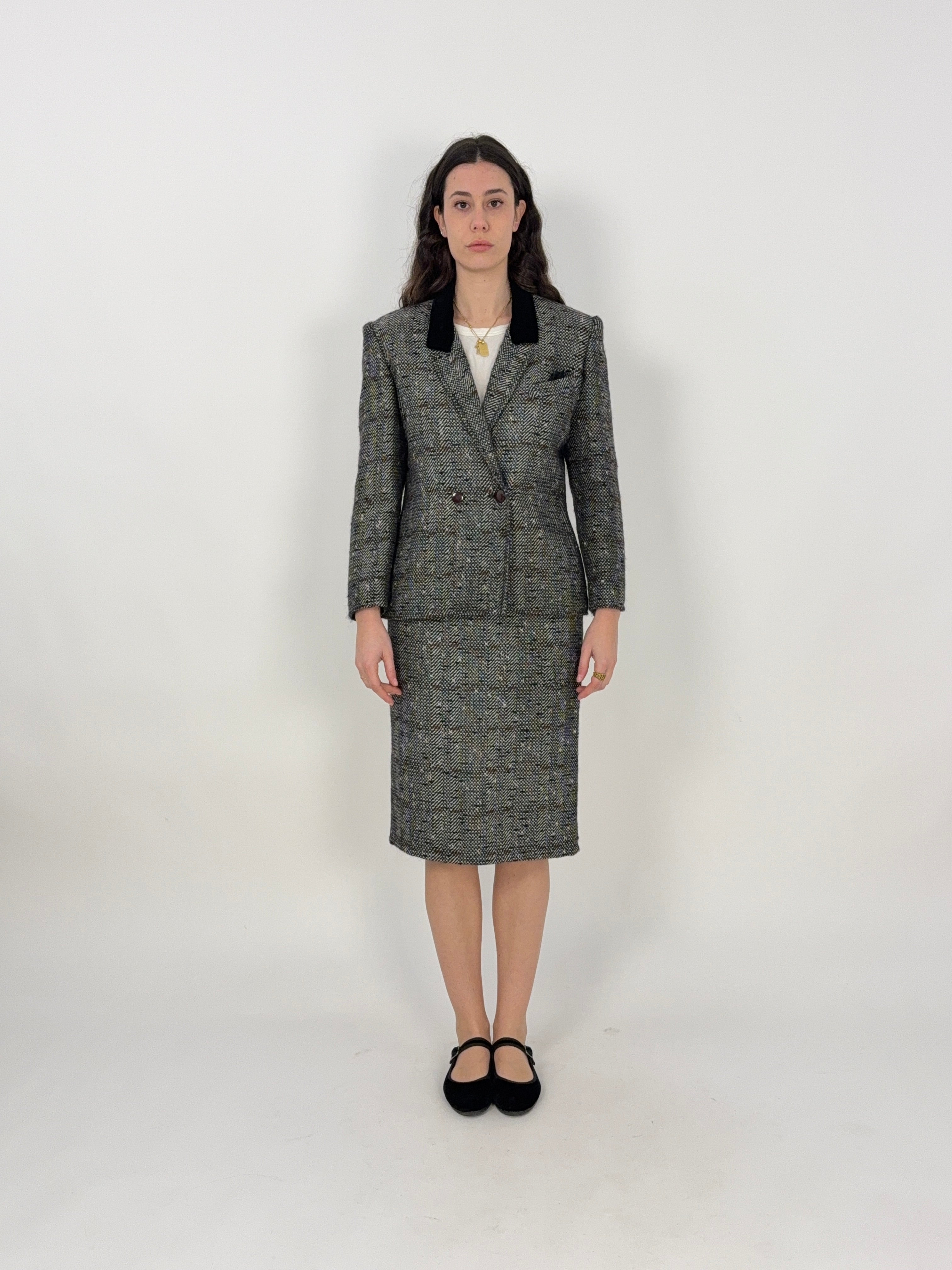 Tailleur vintage in pura lana vergine