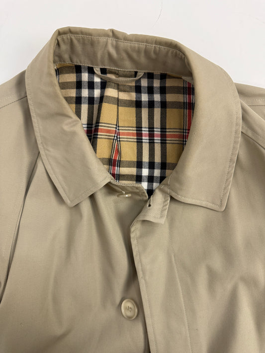 Trench con motivo vintage check