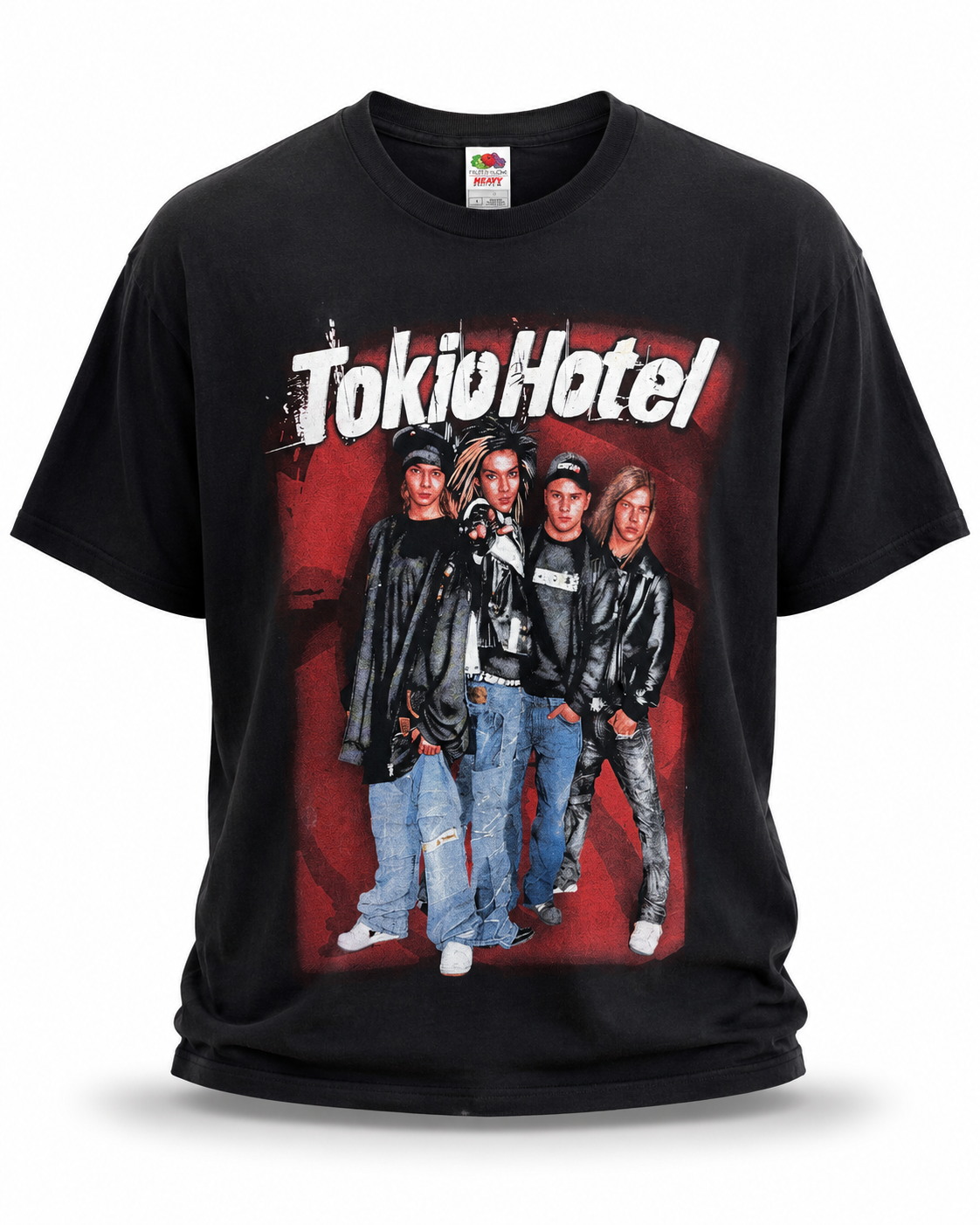 t-shirt Tokio Hotel vintage taglia S black con stampa