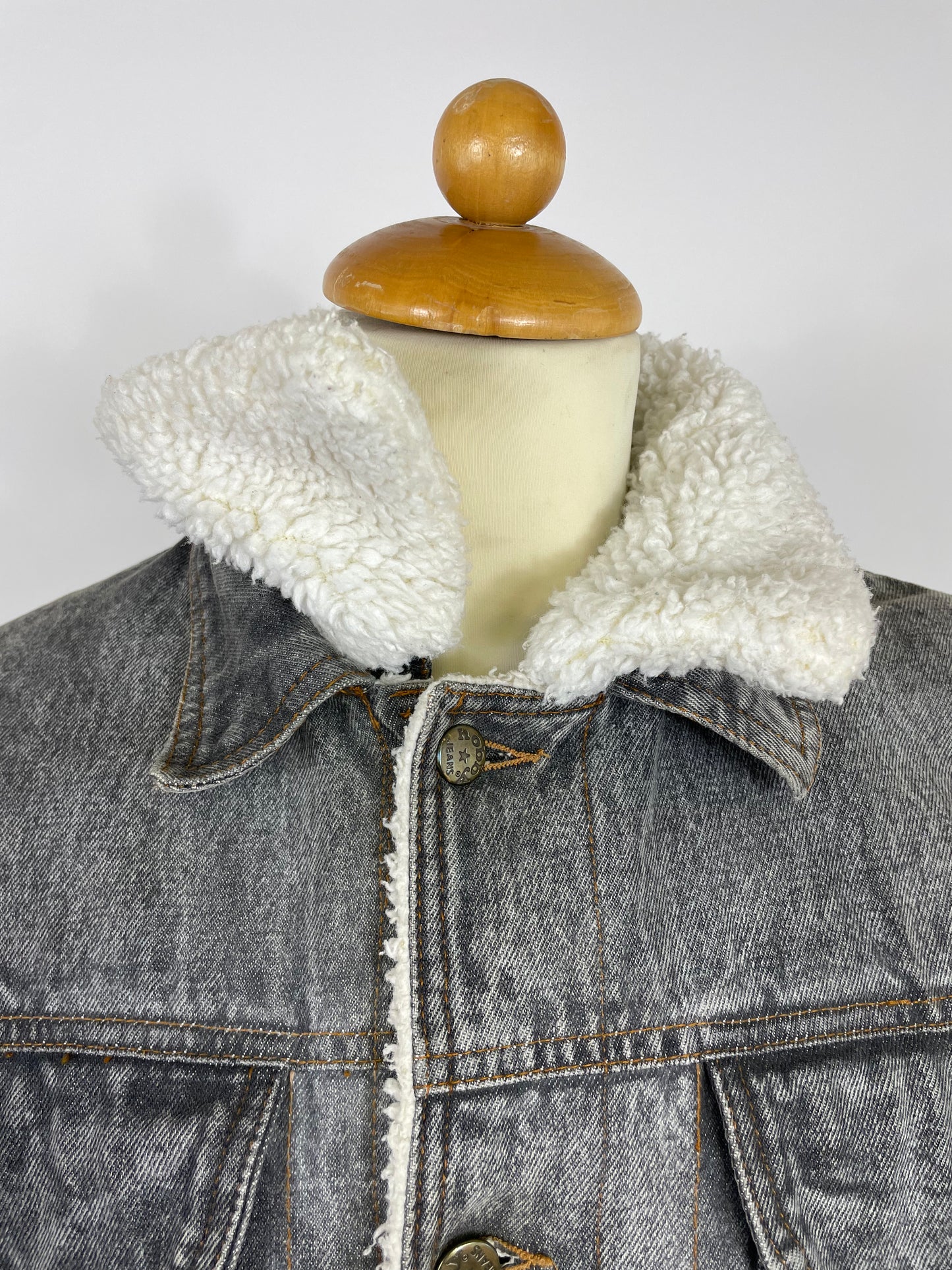 Giacca trucker sherpa vintage
