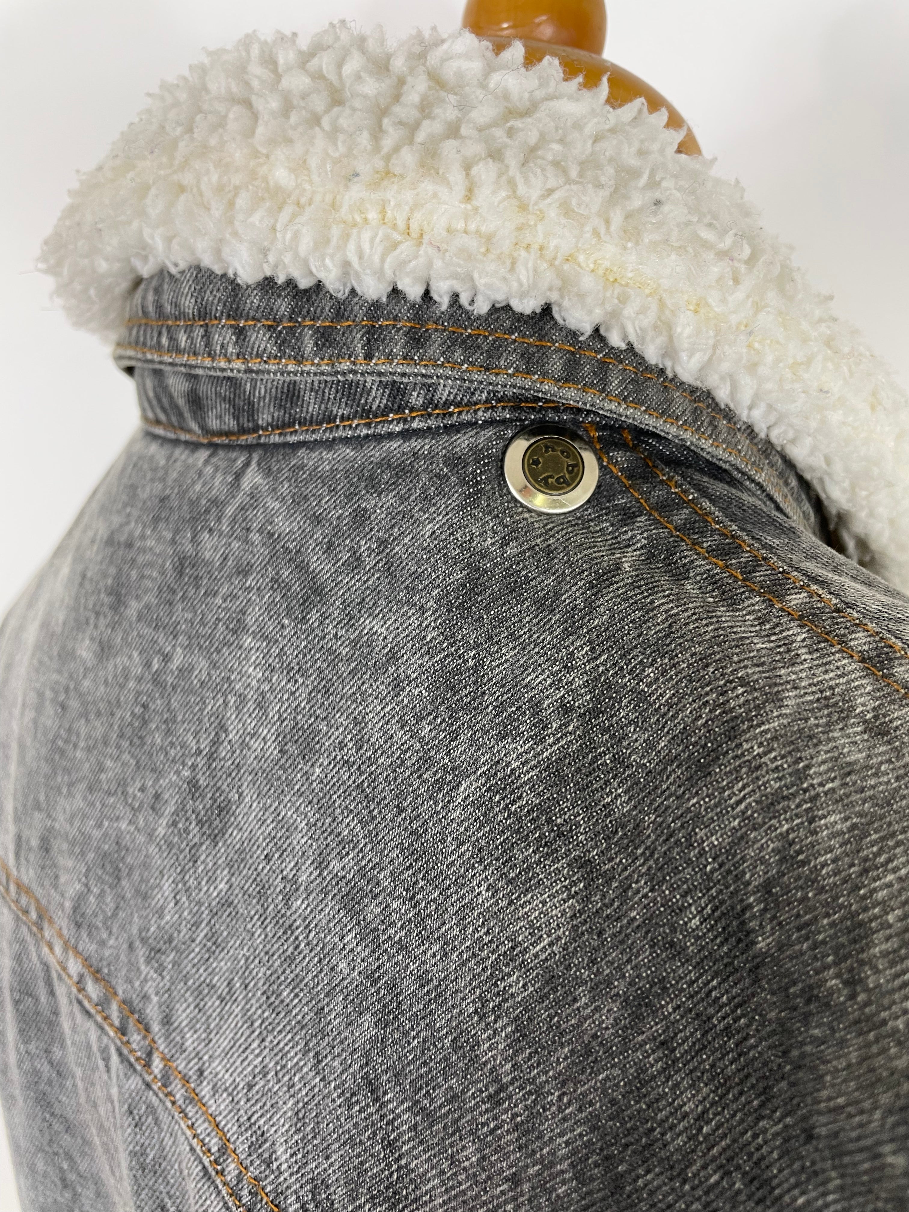 Giacca trucker sherpa vintage