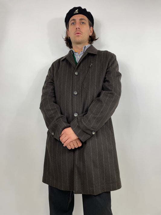 cappotto-in-lana-gessata-gianfranco-ferré-colore-marrone