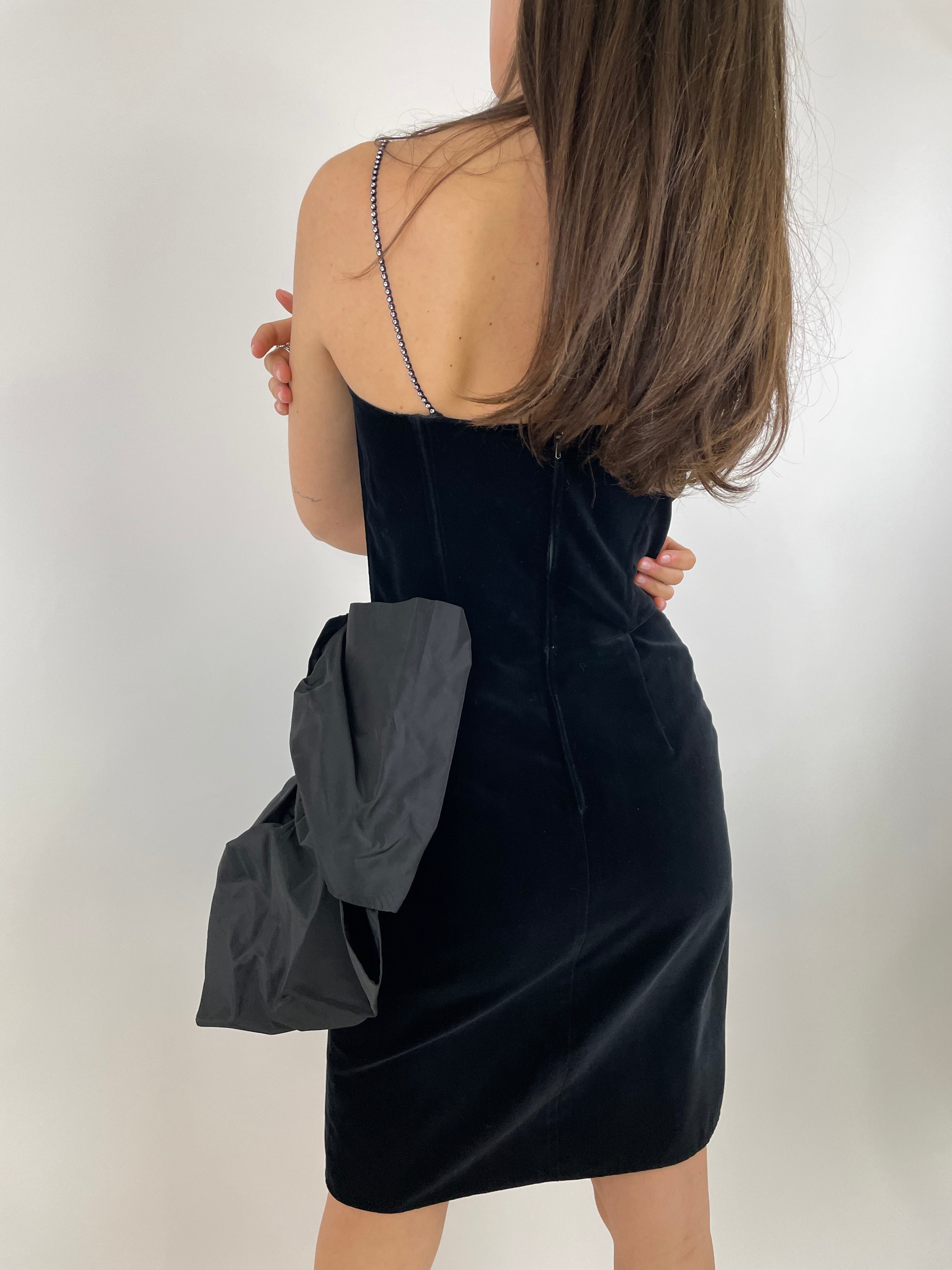 1980s Dress - Smooth velvet