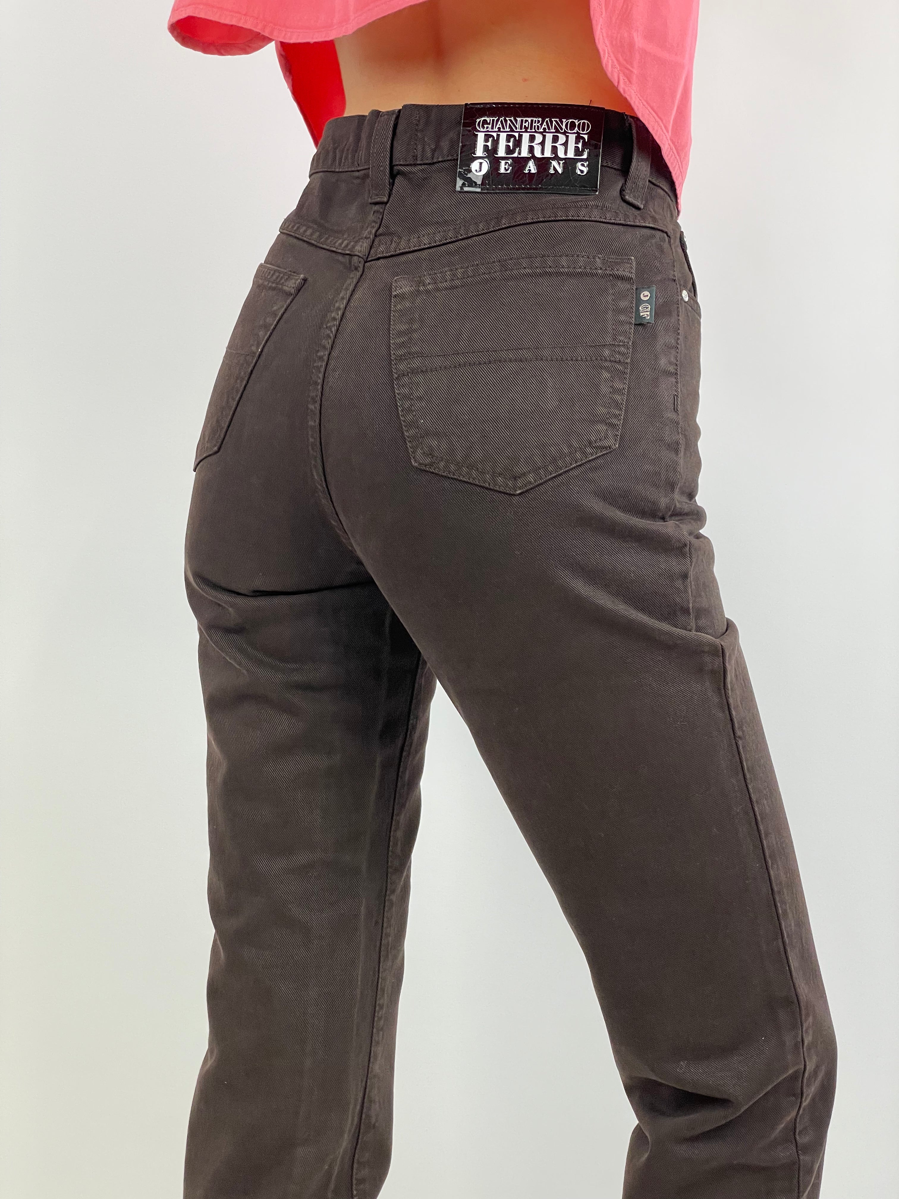gianfranco-ferrè-jeans-colore-marrone-vita-alta-da-donna