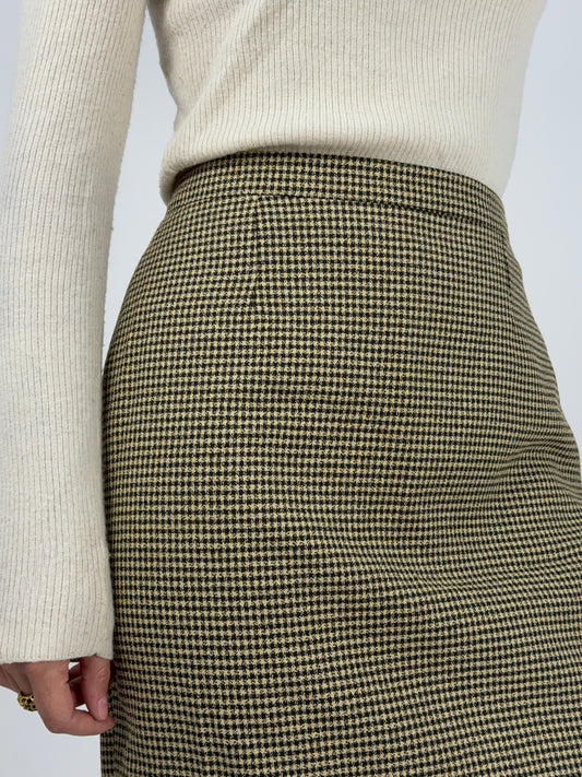 Gonna tubino in pied de poule