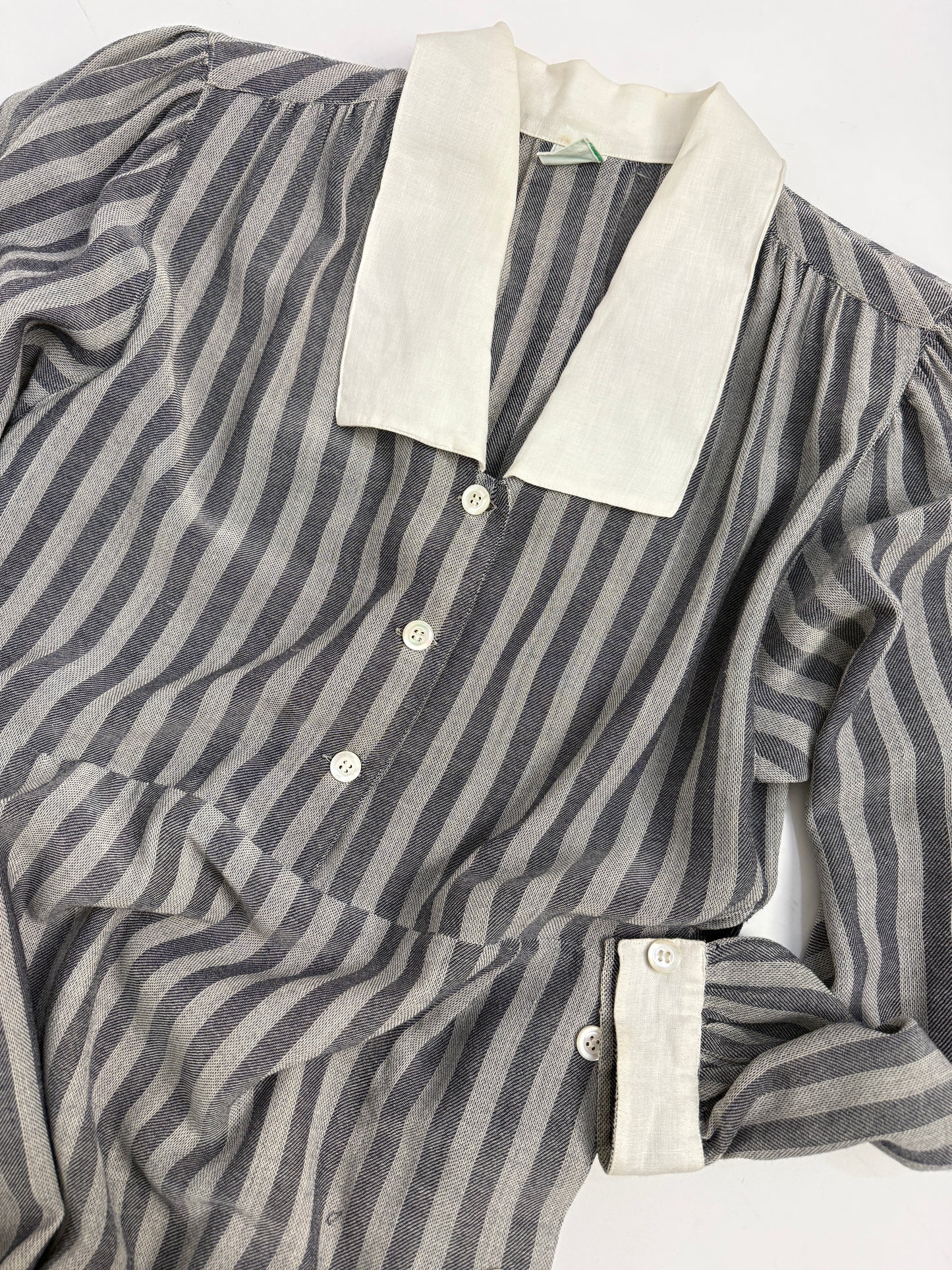 Abito midi a righe anni '70