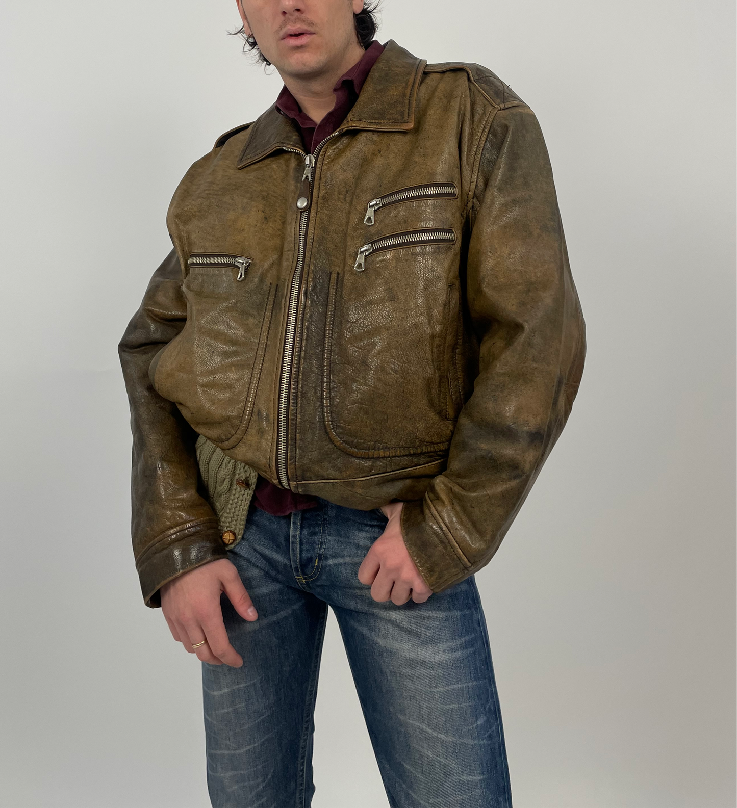 Leather jacket Oliver by Valentino