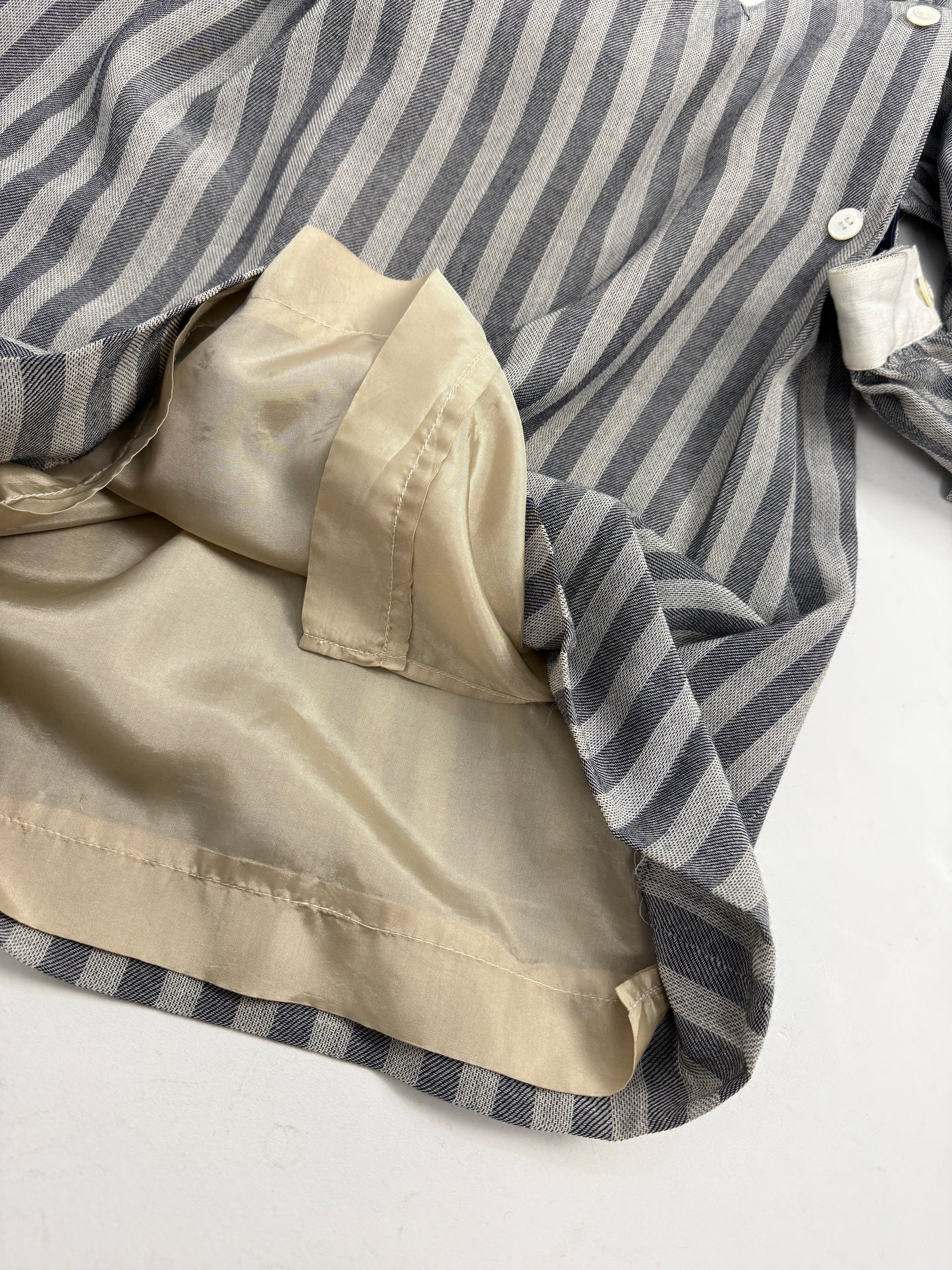 Abito midi a righe anni '70