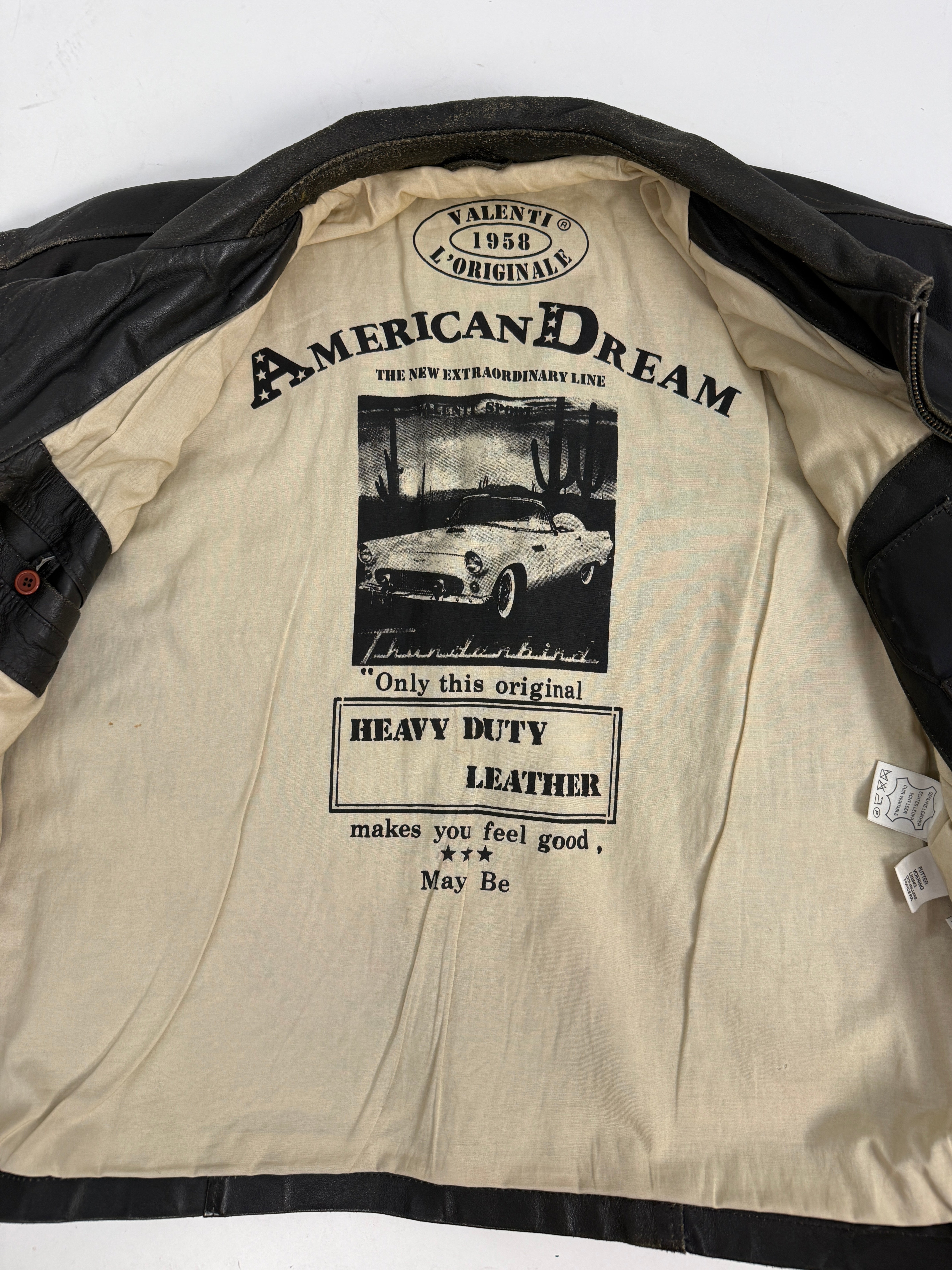 Giubbotto Pelle Valenti 1958 American Dream - Taglia L