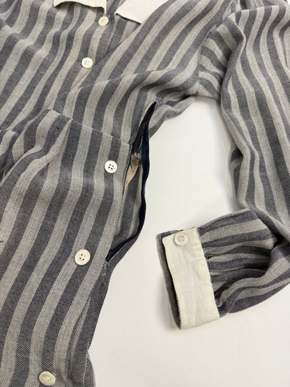 Abito midi a righe anni '70