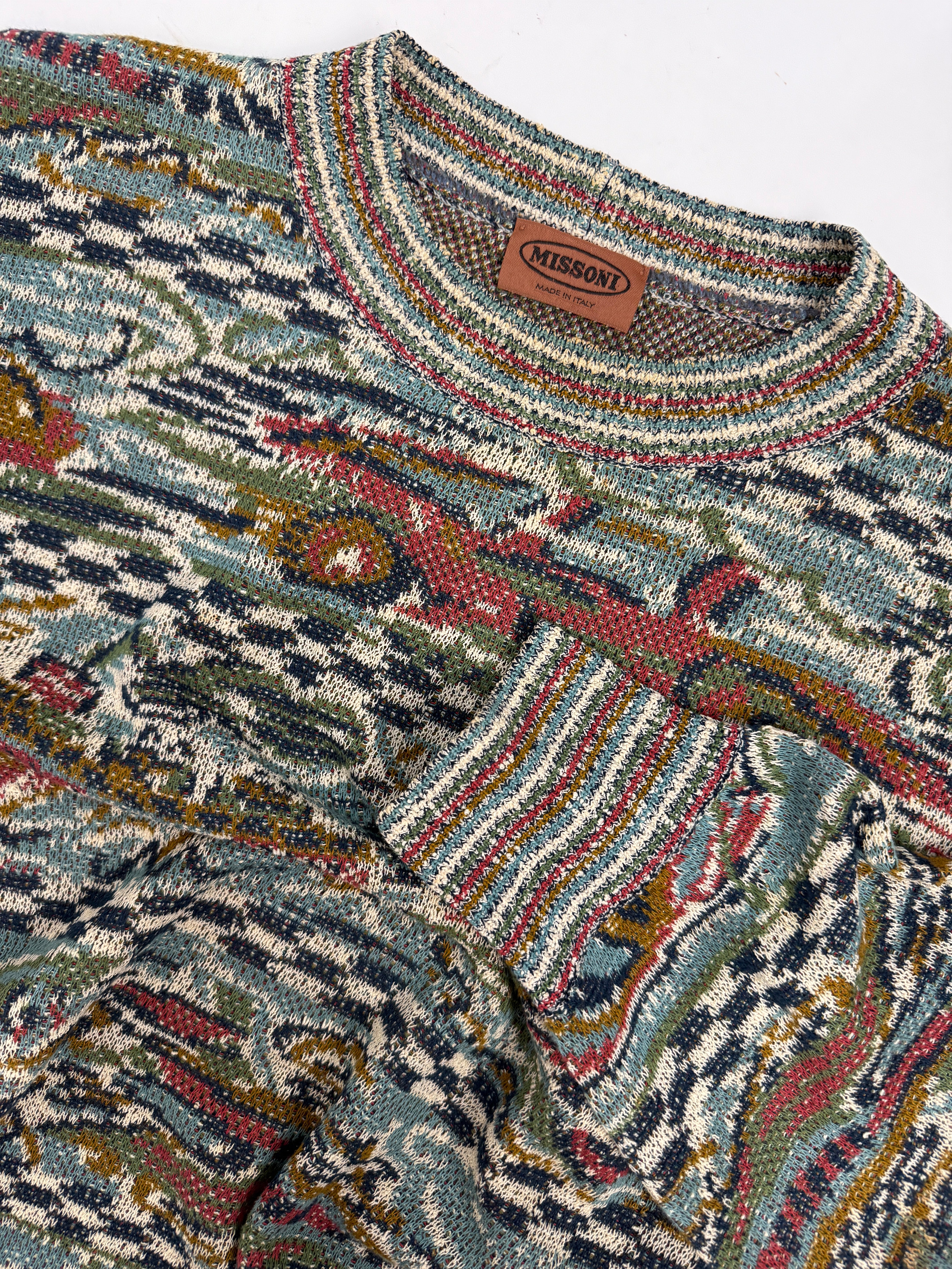 Maglione Missoni Jacquard Anni '80 - Taglia L