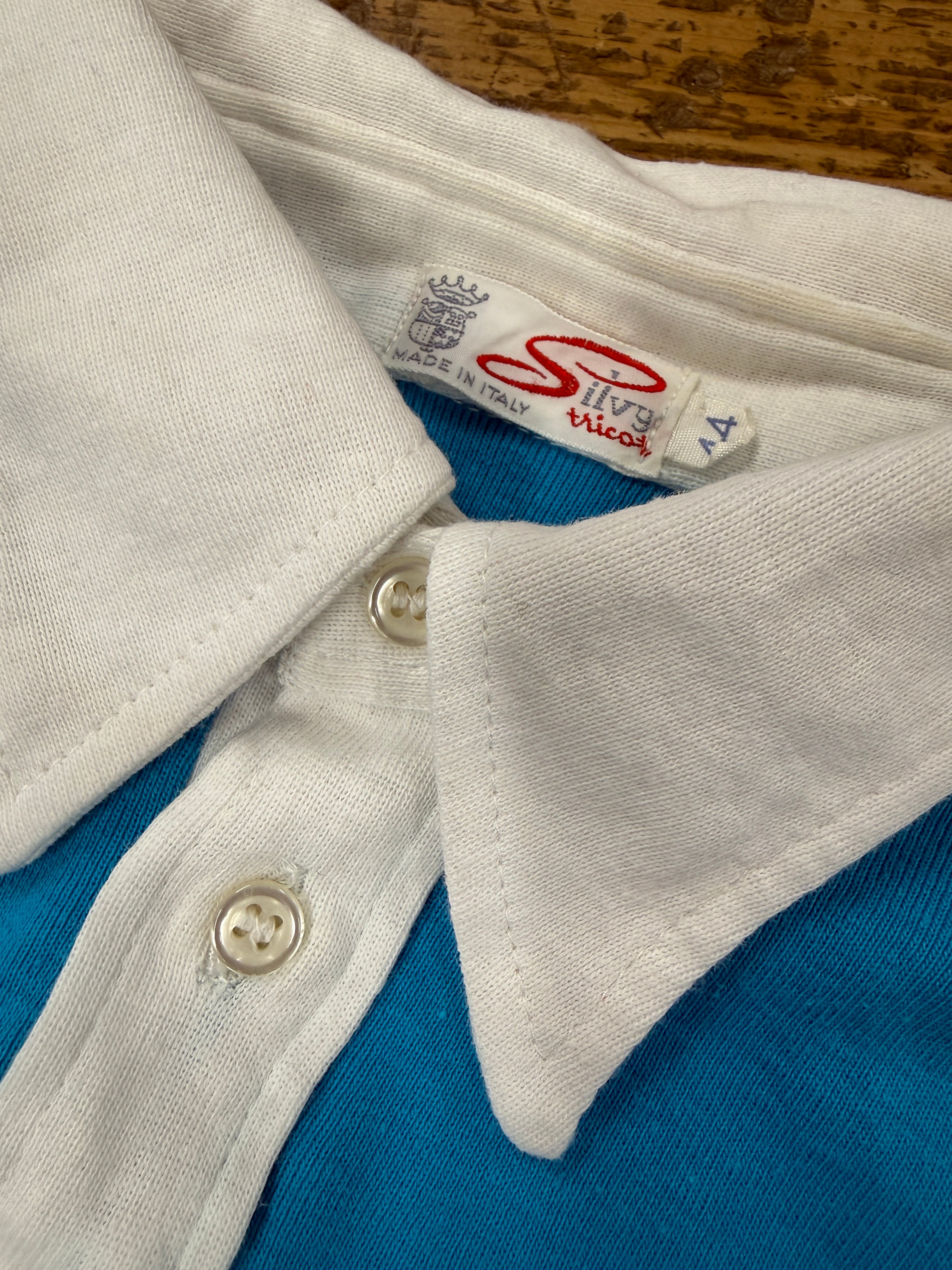 Polo anni '70 - manica corta in jersey di cotone