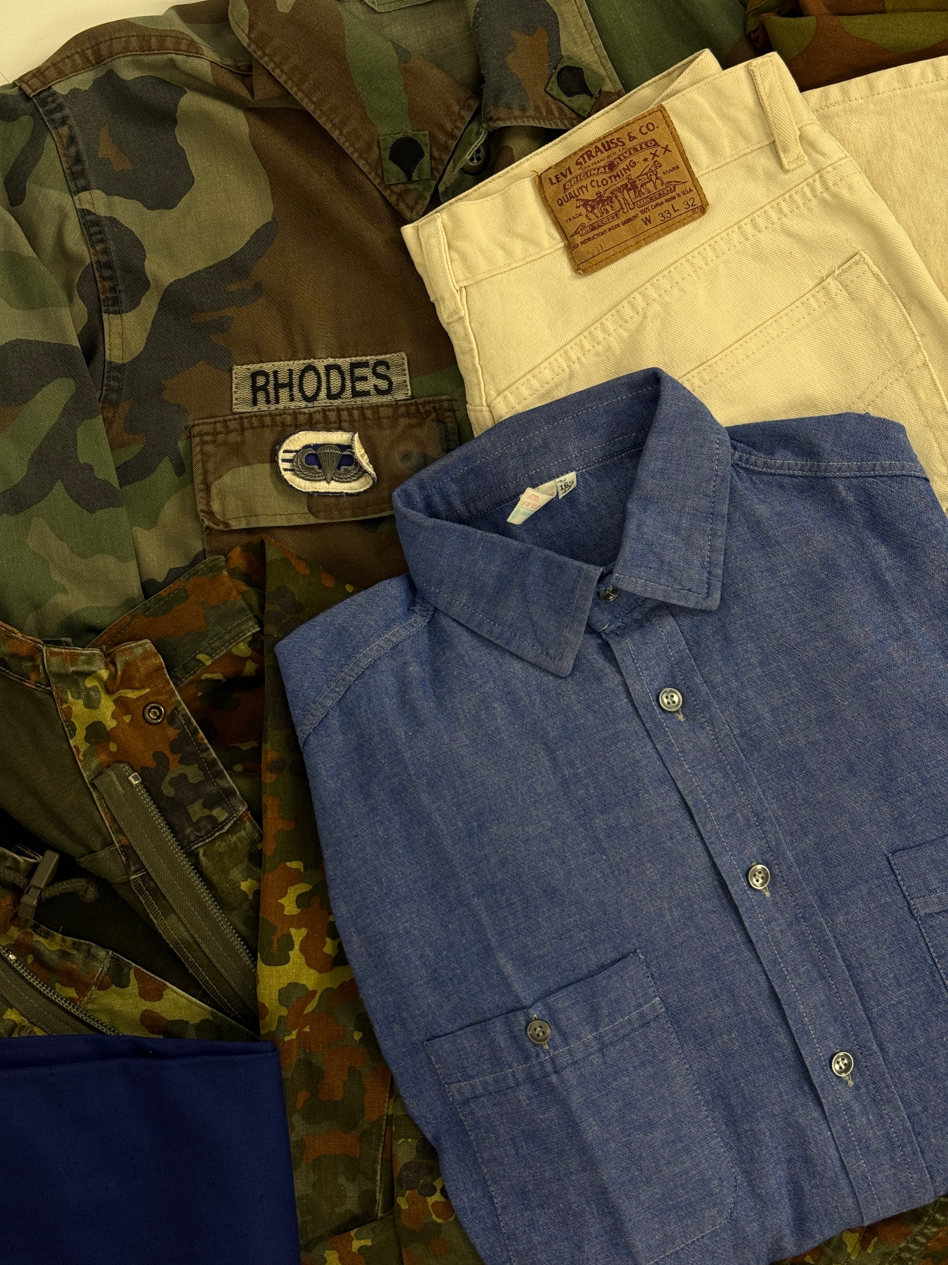 Parka Militare Bundeswehr Flecktarn Anni '90 - Taglia M
