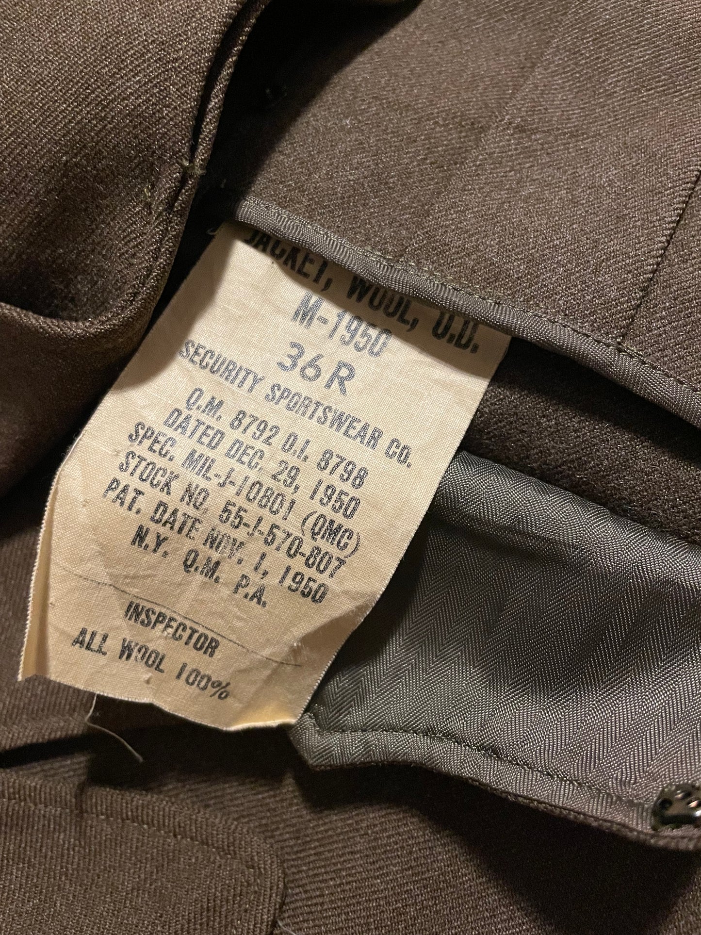 Battle Jacket M50 Made in U.S.A.