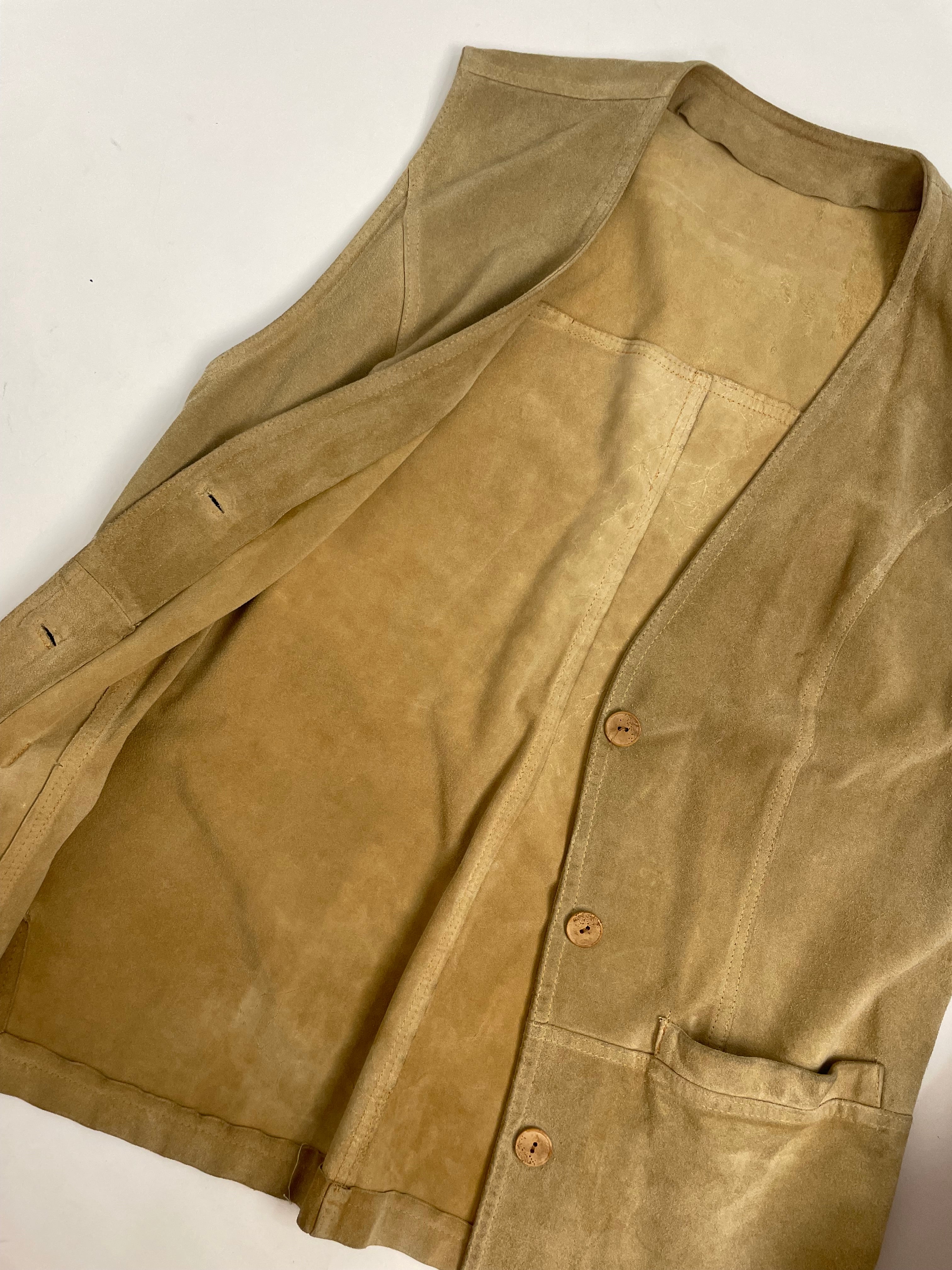 Gilet in camoscio anni '70