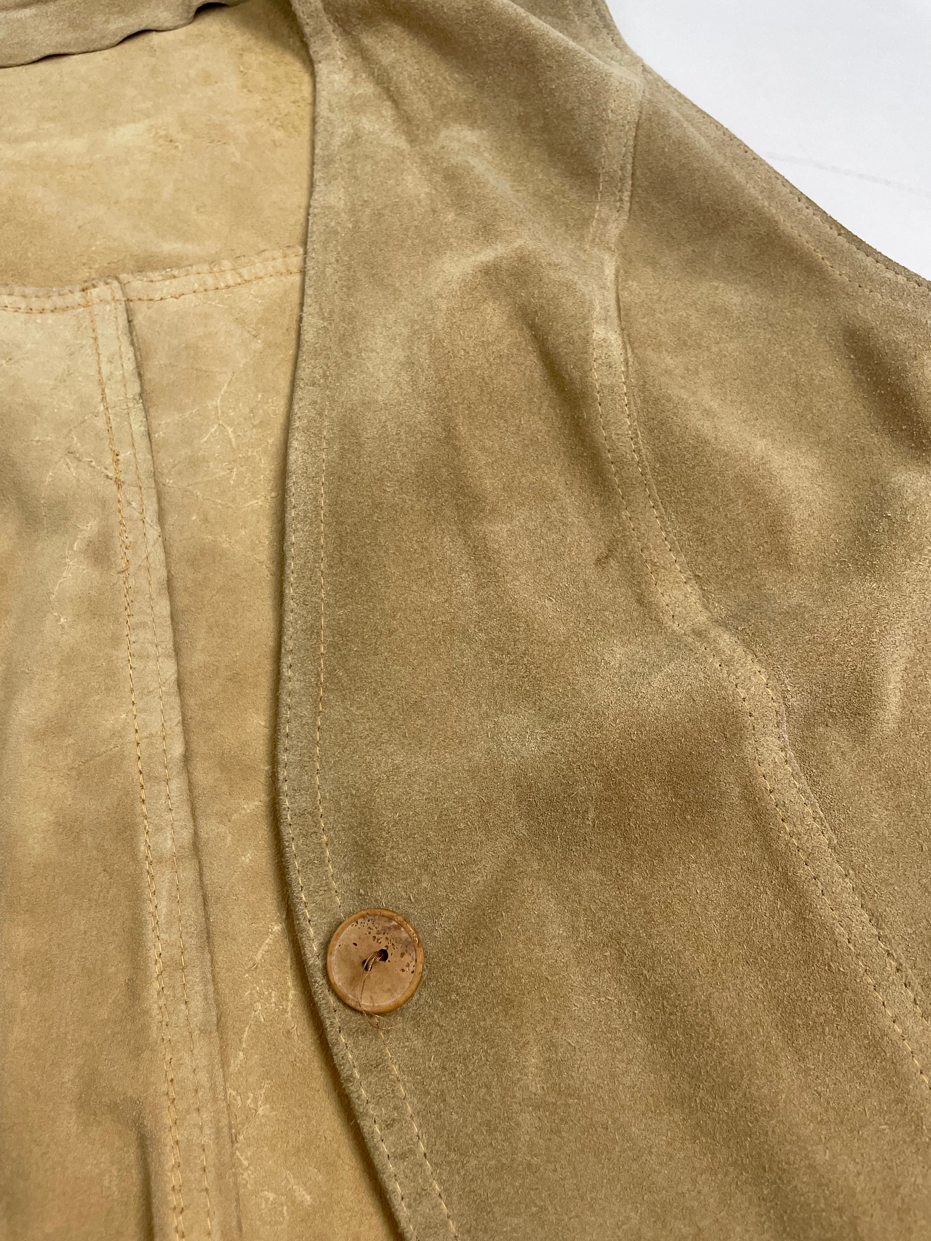 Gilet in camoscio anni '70