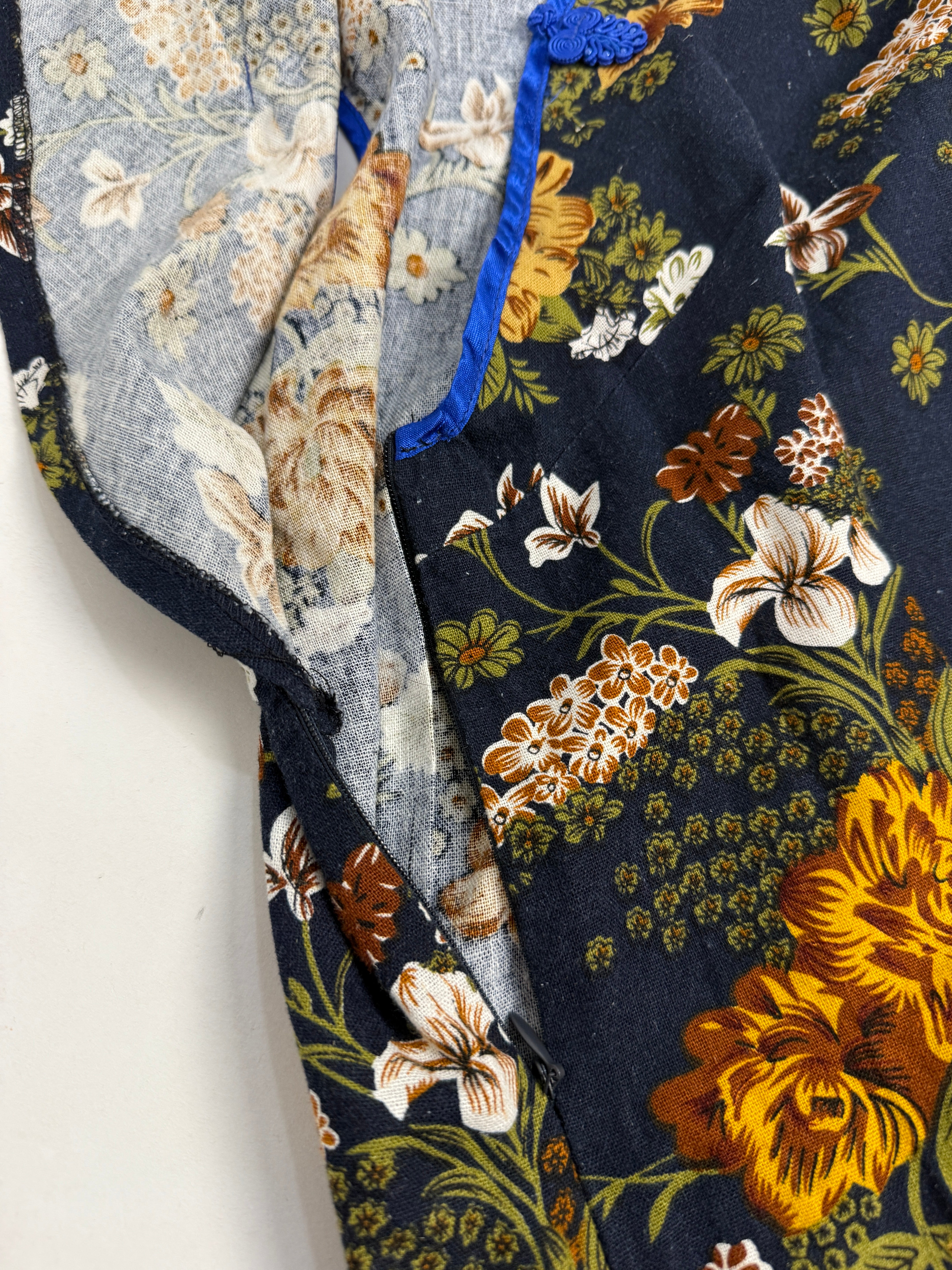 Abito Qipao Cheongsam Fatto a Mano Vintage - Taglia S/M