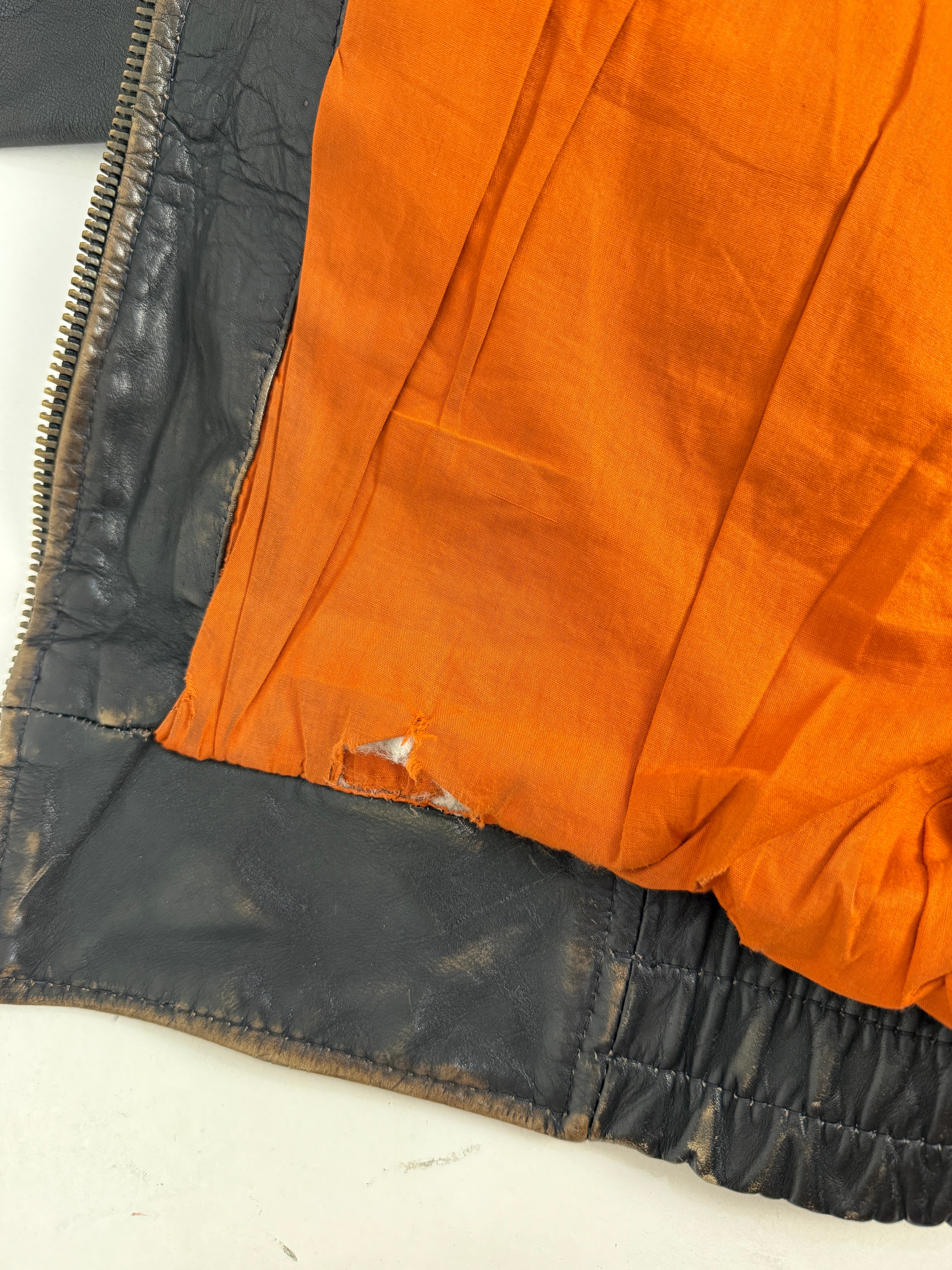 Bomb Boogie Leather Jacket Anni '80/'90 - Taglia M