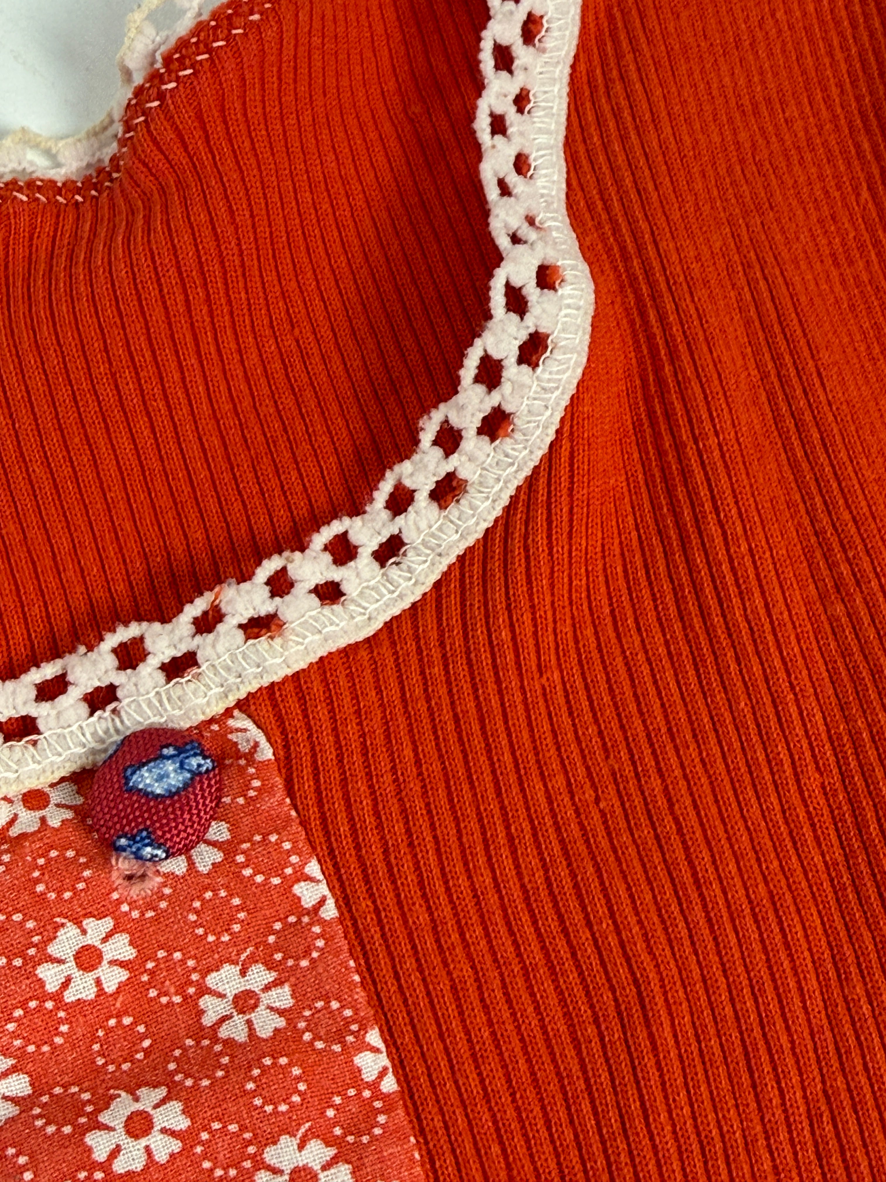 Abito Lungo Prairie Dress Folk Anni '70 - Taglia S/M
