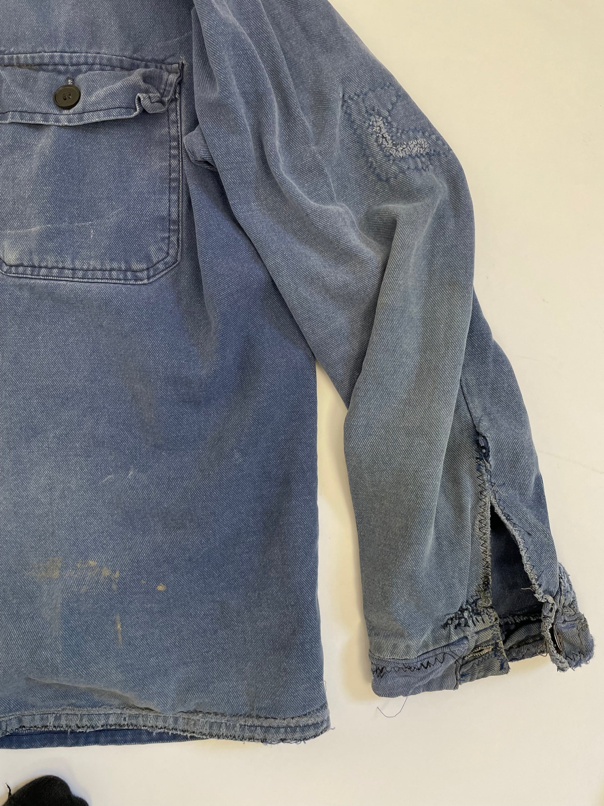 CHORE Giacca Da Lavoro Da Operaio Francese A Spina Di Pesce - Foto 2