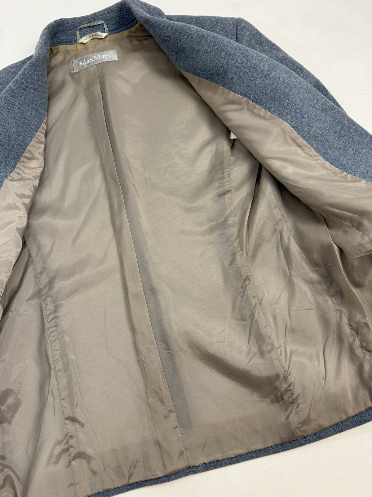 Blazer Max Mara in Lana Carta da Zucchero Anni '90 - Taglia 42