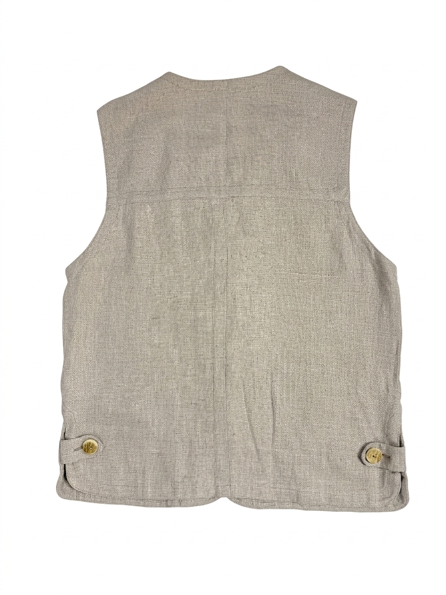 Gilet vintage Steinbock Tyrol in lino