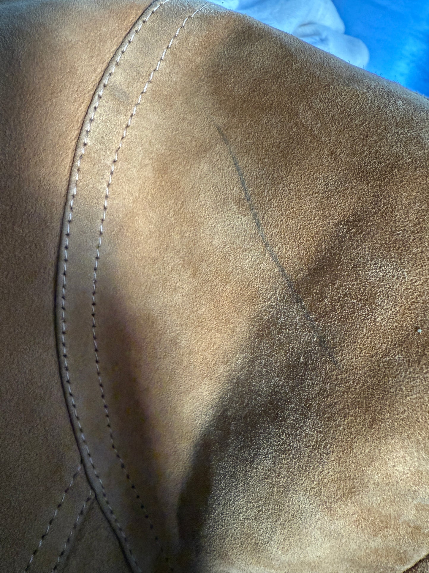 Giacca vintage scamosciata