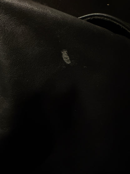 Giacca in pelle nera militare anni ’70