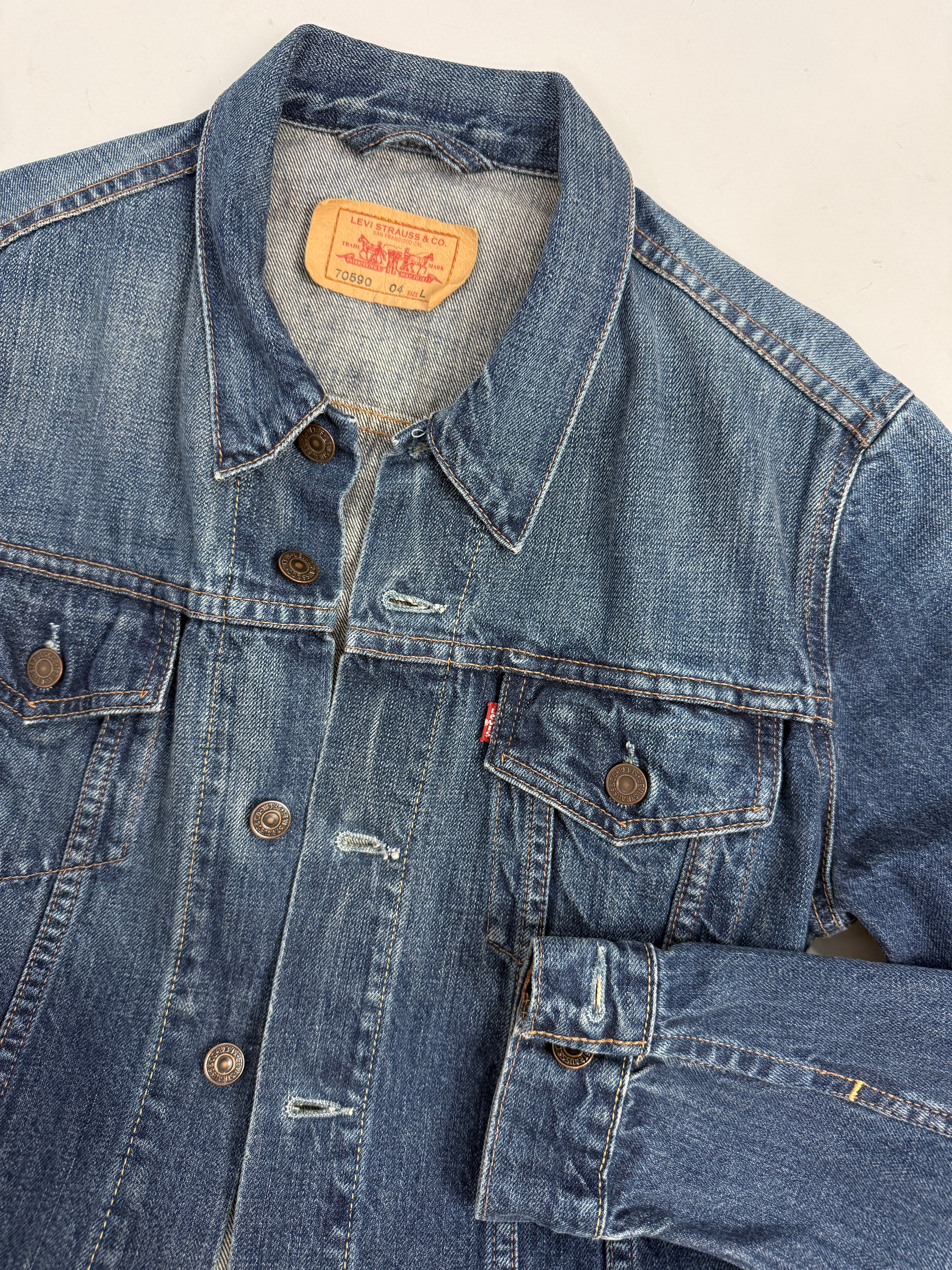 Giacca Denim Levi's Trucker 70590-04 Vintage - Taglia L