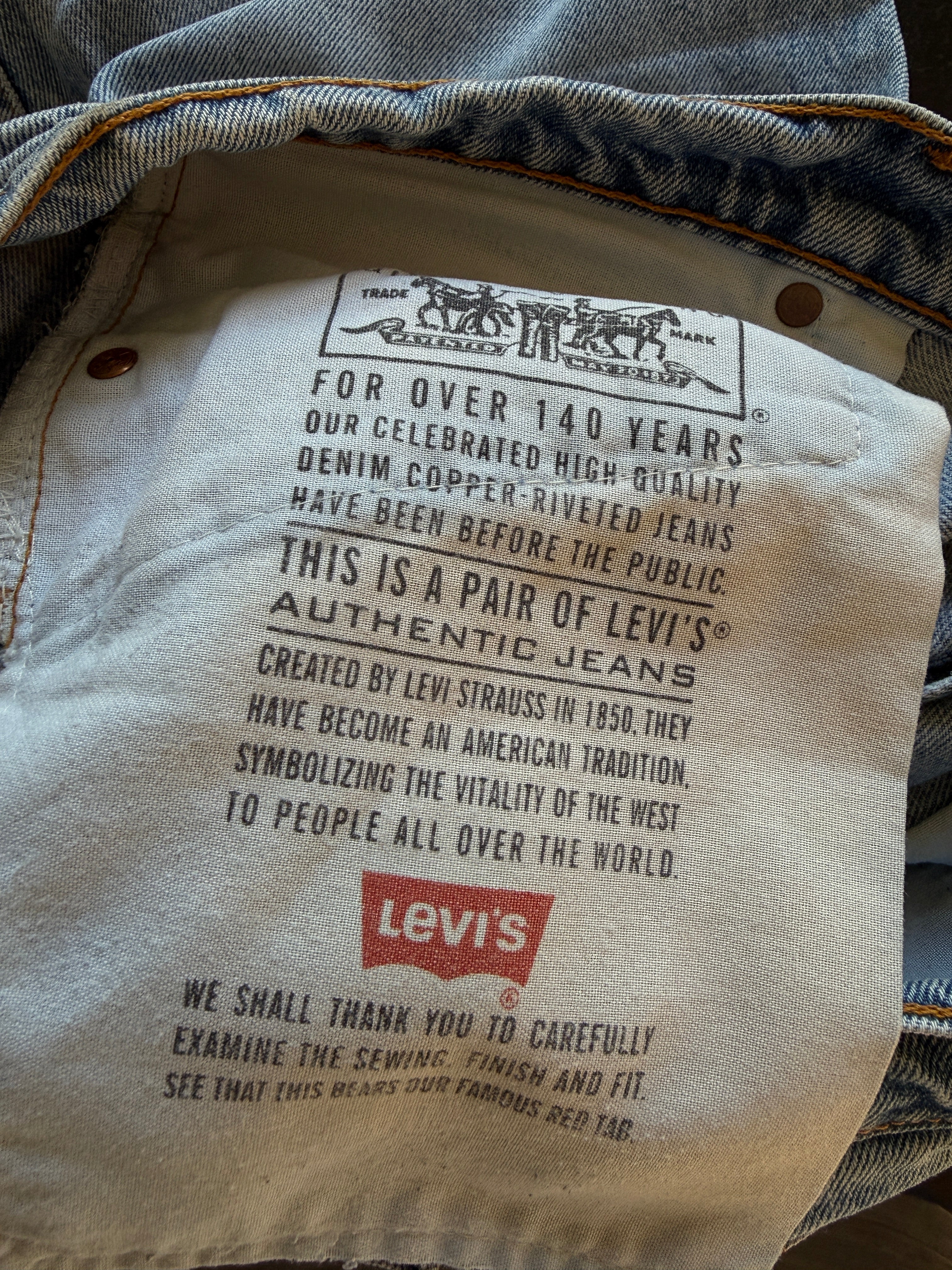 Jeans Levi's 555 Vintage Relaxed Straight Made in USA - W36 L32 (IT50)