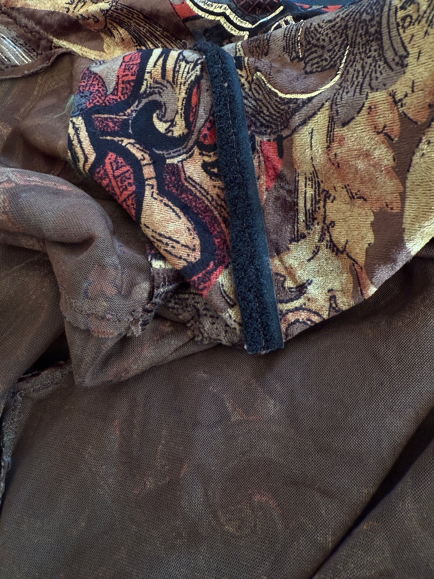 Camicia velluto barocco anni '90