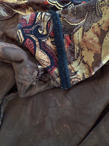 Camicia velluto barocco anni '90