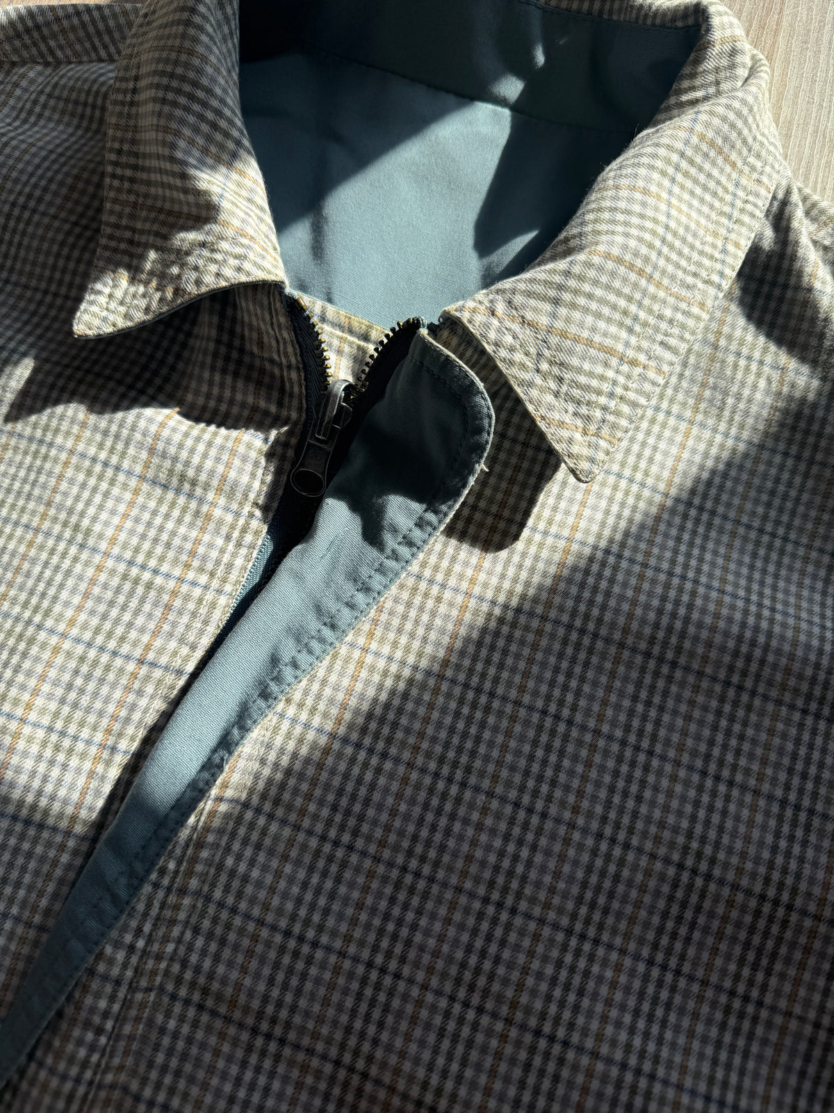 Giubbotto Reversibile Vintage in Micro-Quadretto – Taglia M