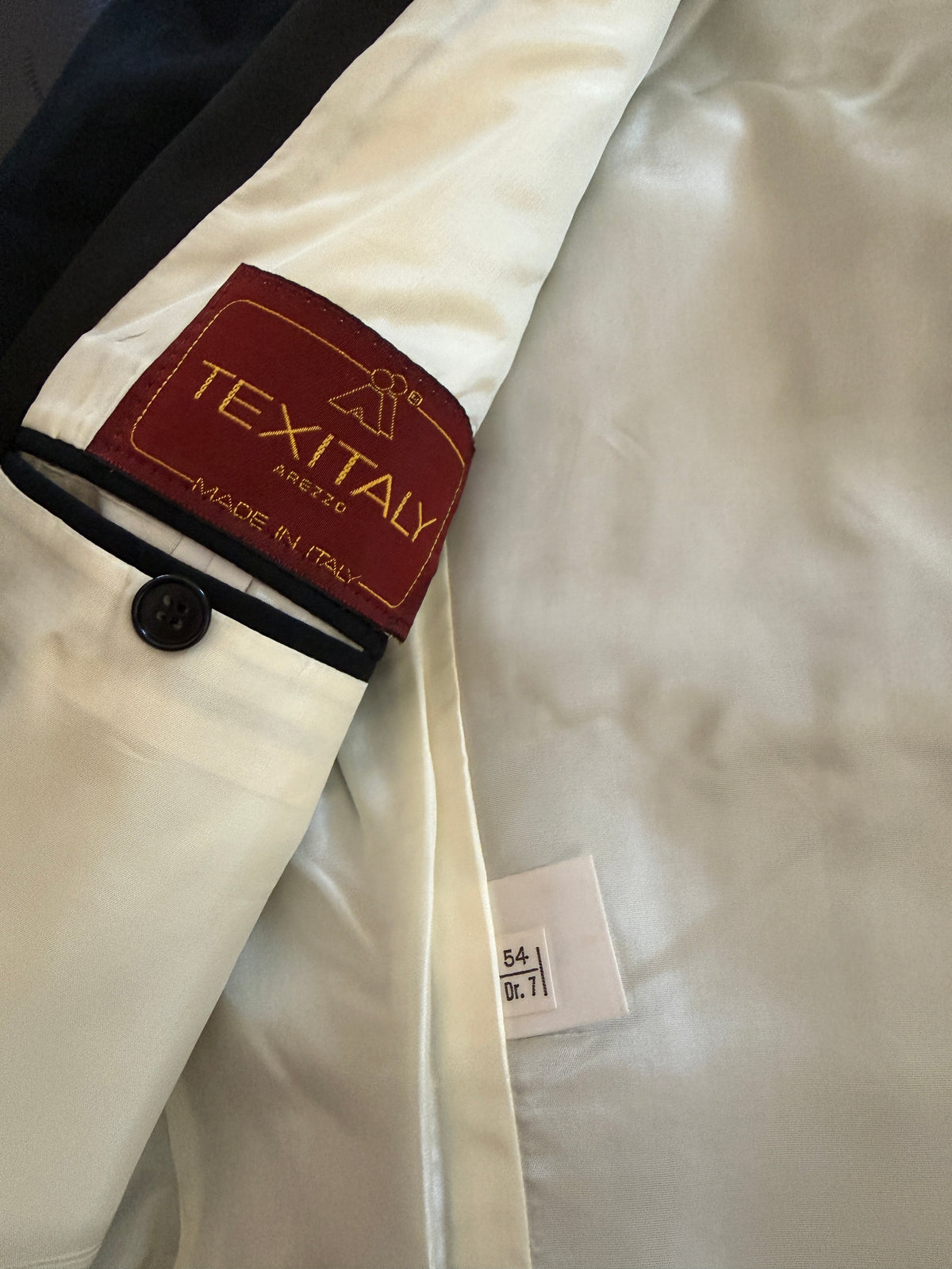Smoking Vintage TEX Italy Arezzo Lana Shawl Collar - Taglia 50/52