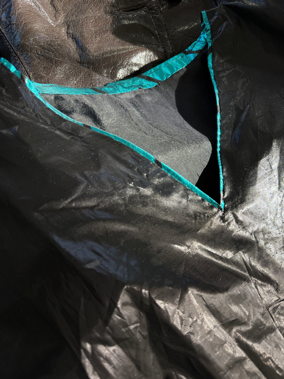 Abito Anni '80 Lurex Turchese Elettrico Manica Balloon Peplum - Taglia L